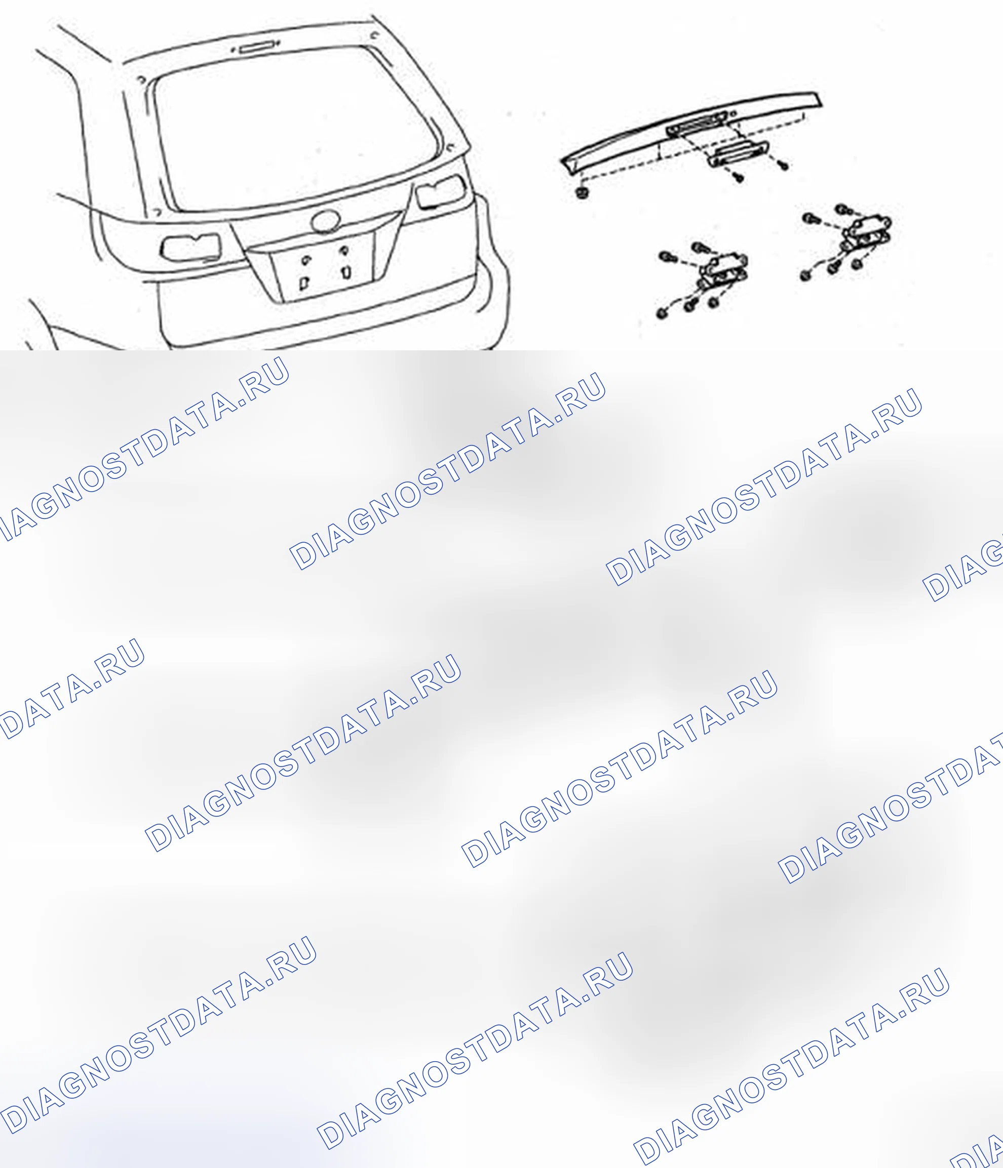 Рис. 41: КОМПОНЕНТЫ. Toyota Sienna II рестайлинг
