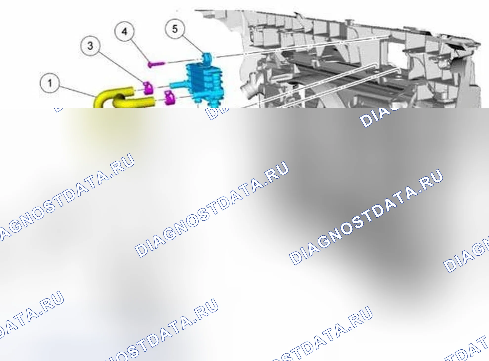 Рис. 53: Охладитель трансмиссионной жидкости. Ford Edge I рестайлинг
