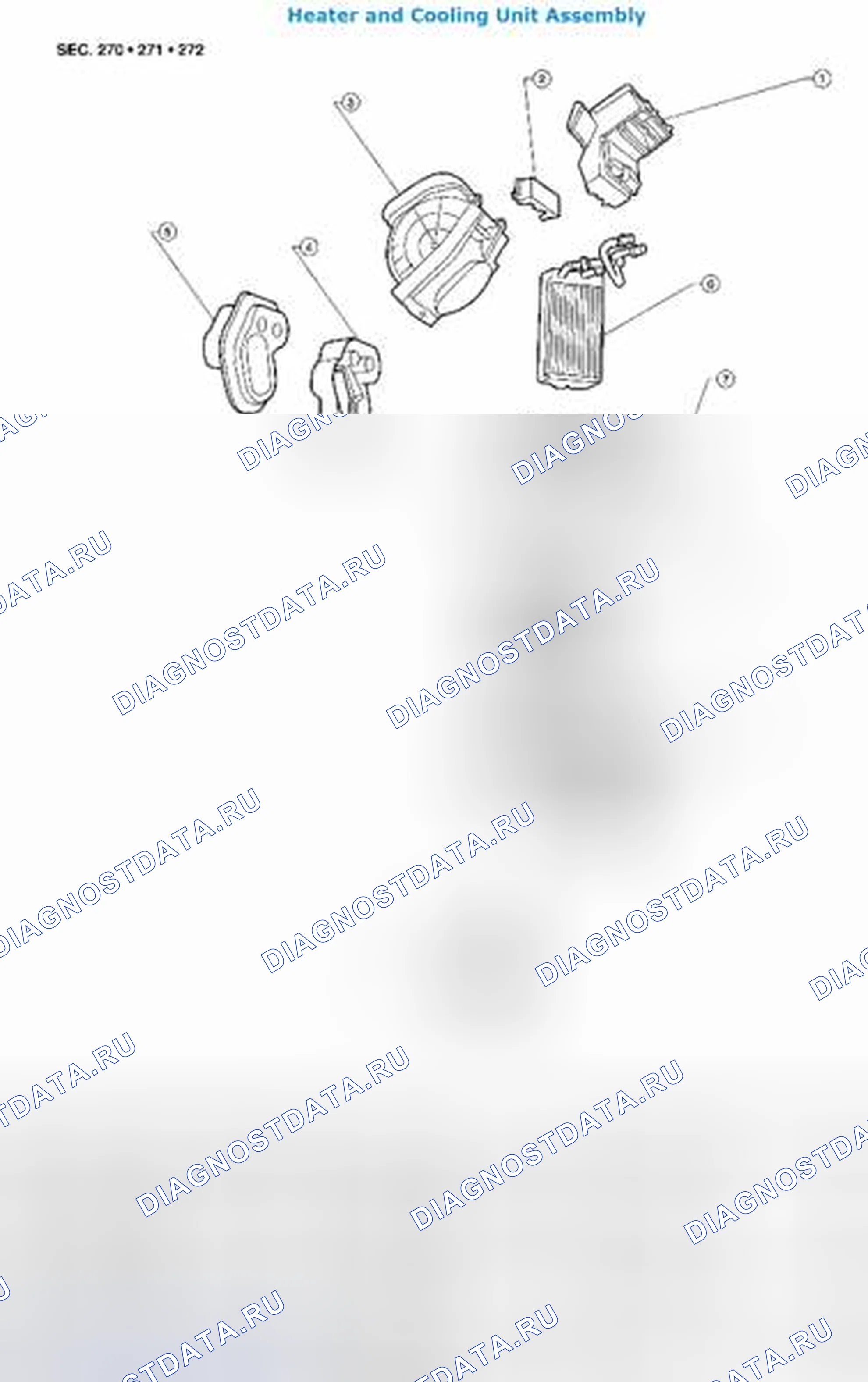 Рис. 186: Испаритель: демонтаж и монтаж. Suzuki Equator I