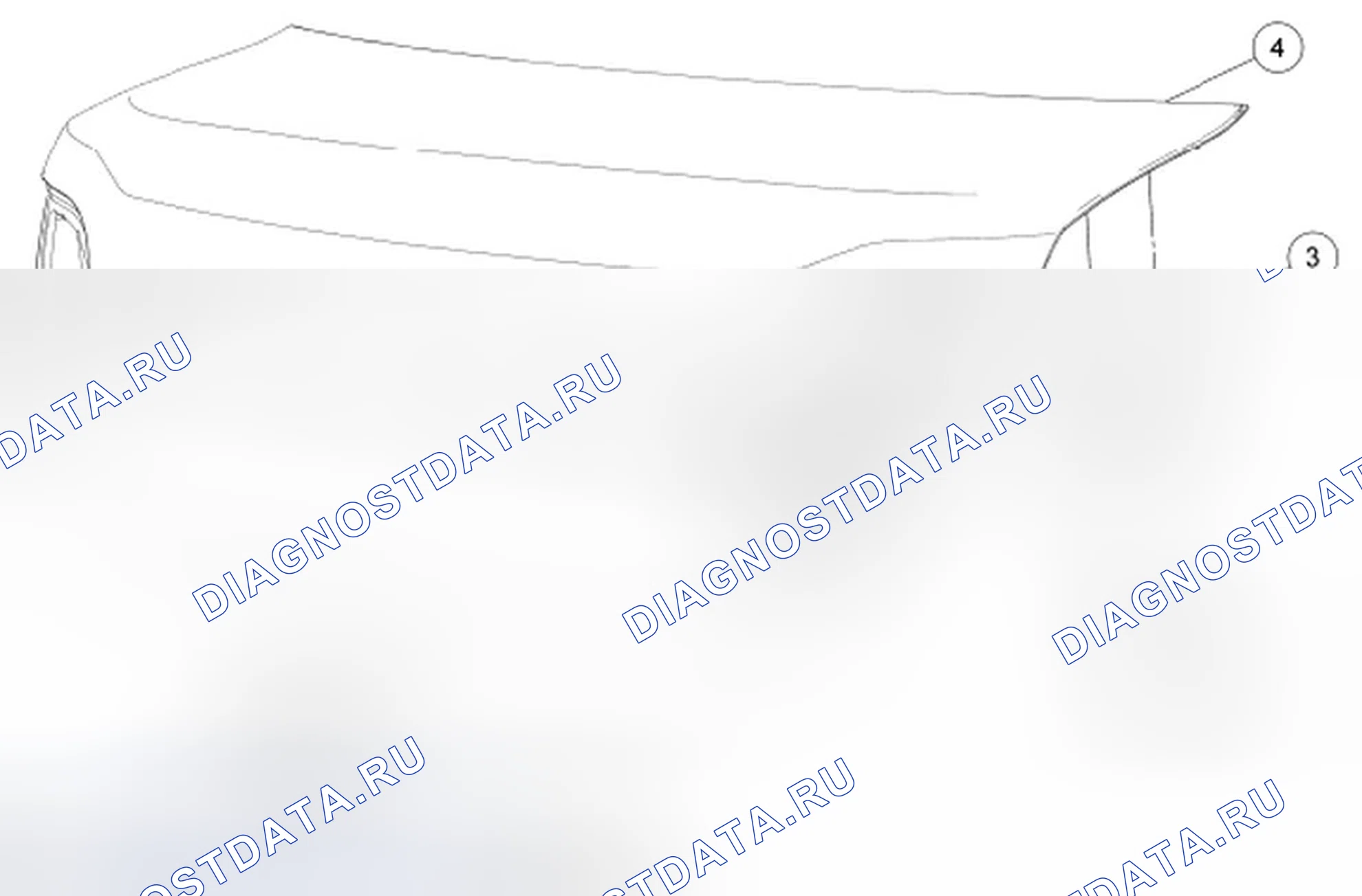 Рис. 49: Крышка багажного отделения. Ford Taurus VI