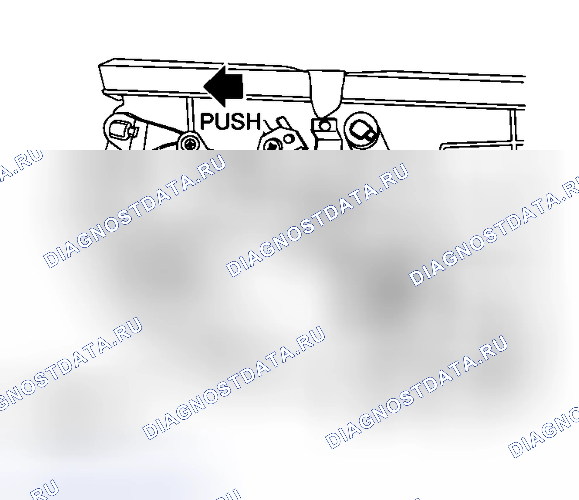 Рис. 13: Рычажный механизм управления дверью. Honda That S I