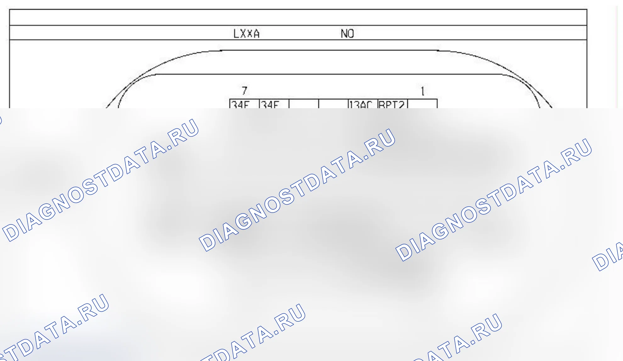 Распиновка разъёма R4 — Раз. элпров. приб. пан./пасс. двери. Renault Scenic II