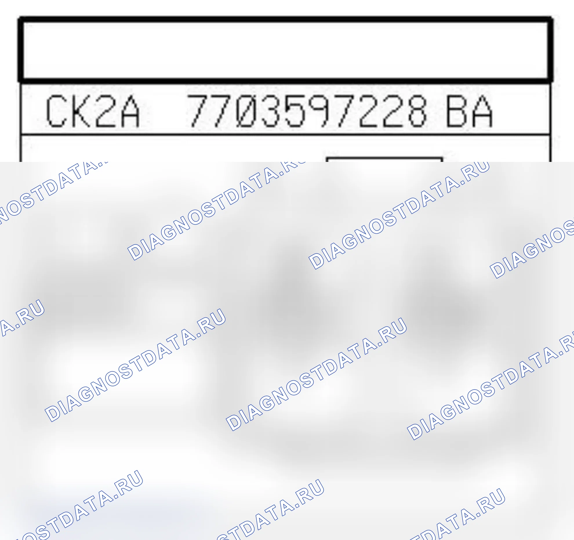 Распиновка разъёма 1223 — Зуммер сист. парковки. Renault Kangoo II-BeBop