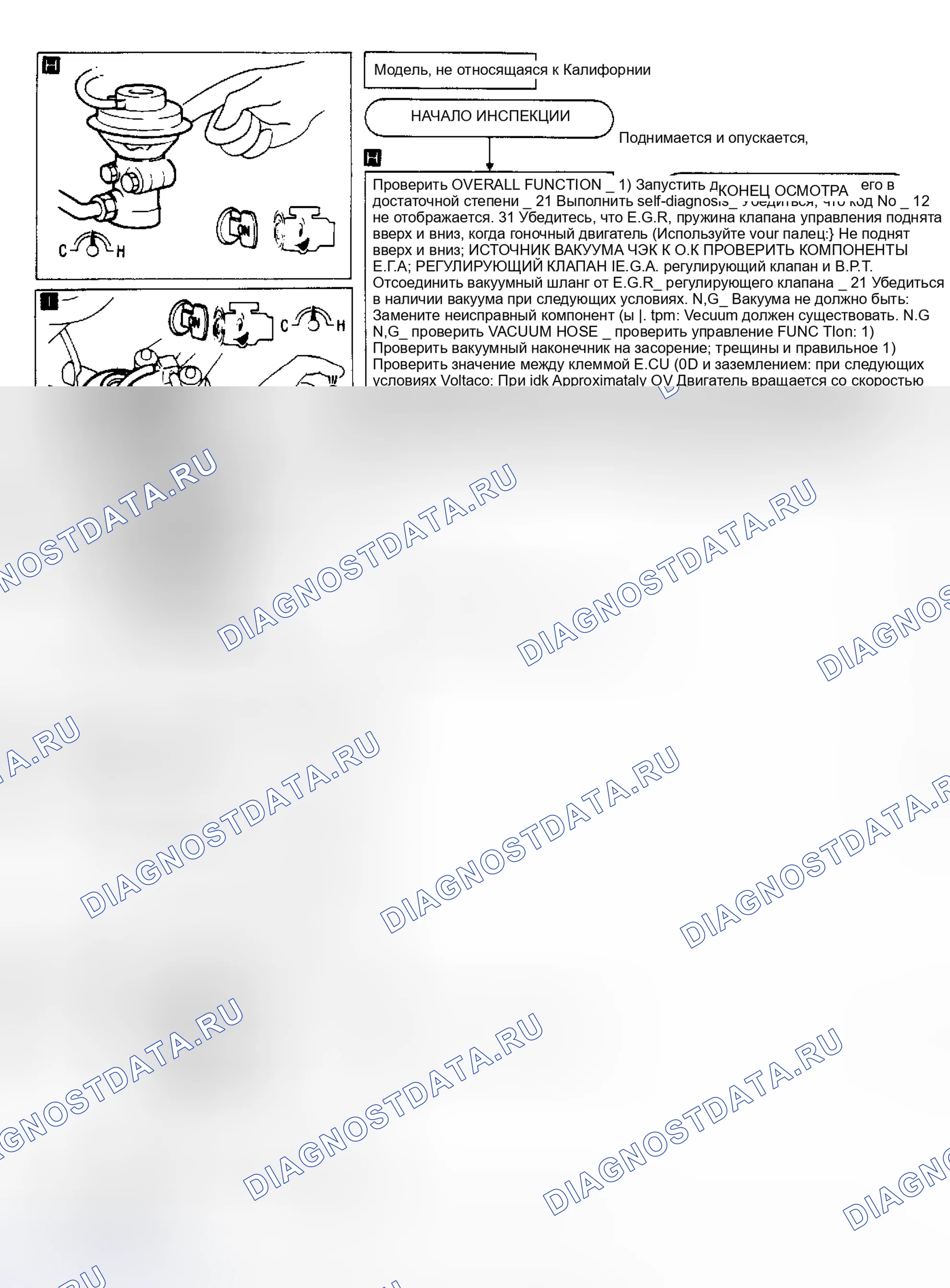 Рис. 31: СХЕМА УПРАВЛЕНИЯ рециркуляция отработавших газов. Nissan Pathfinder I