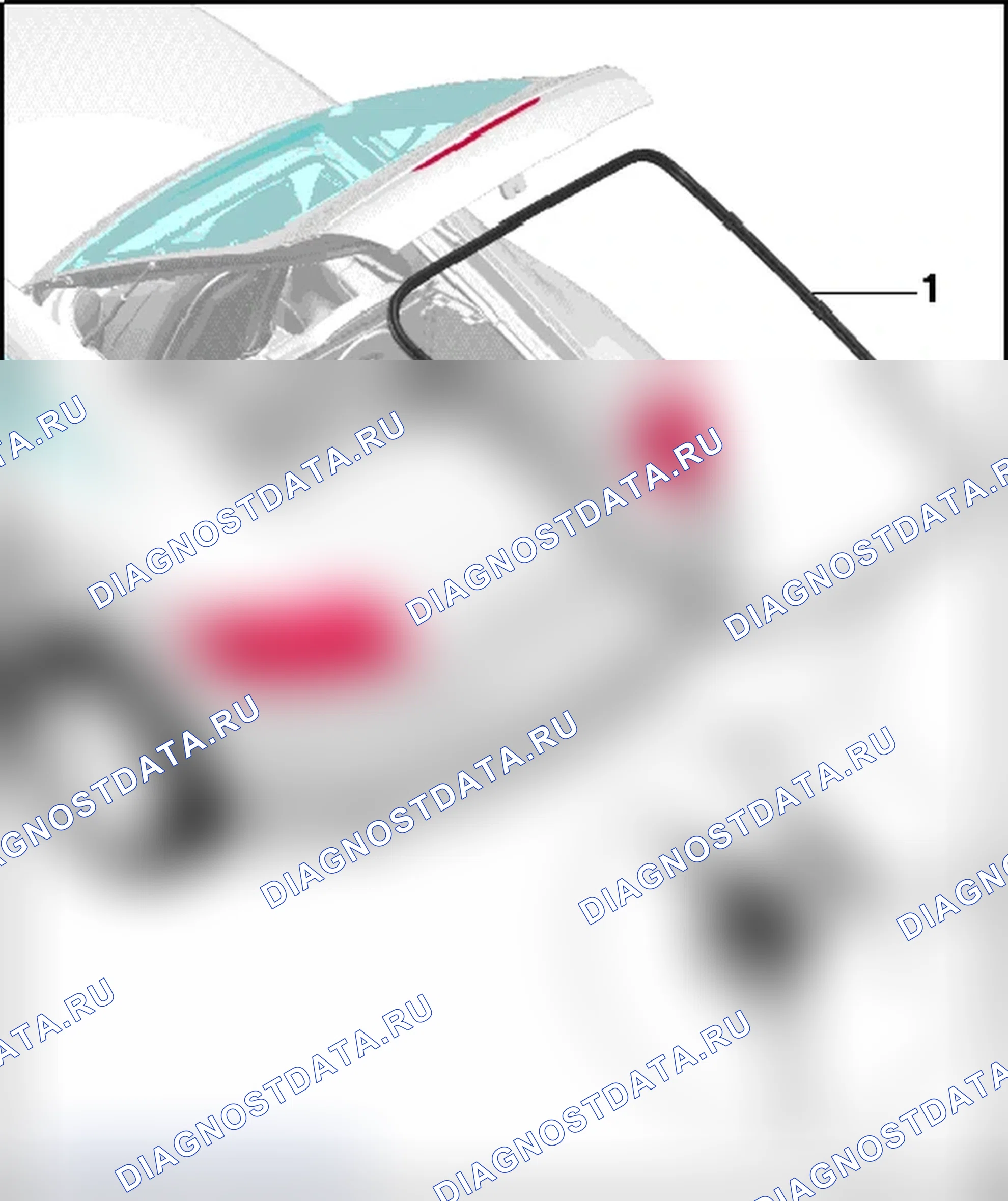 Рис. 127: УПЛОТНЕНИЕ ЗАДНЕЙ КРЫШКИ. Audi TT 8J рестайлинг
