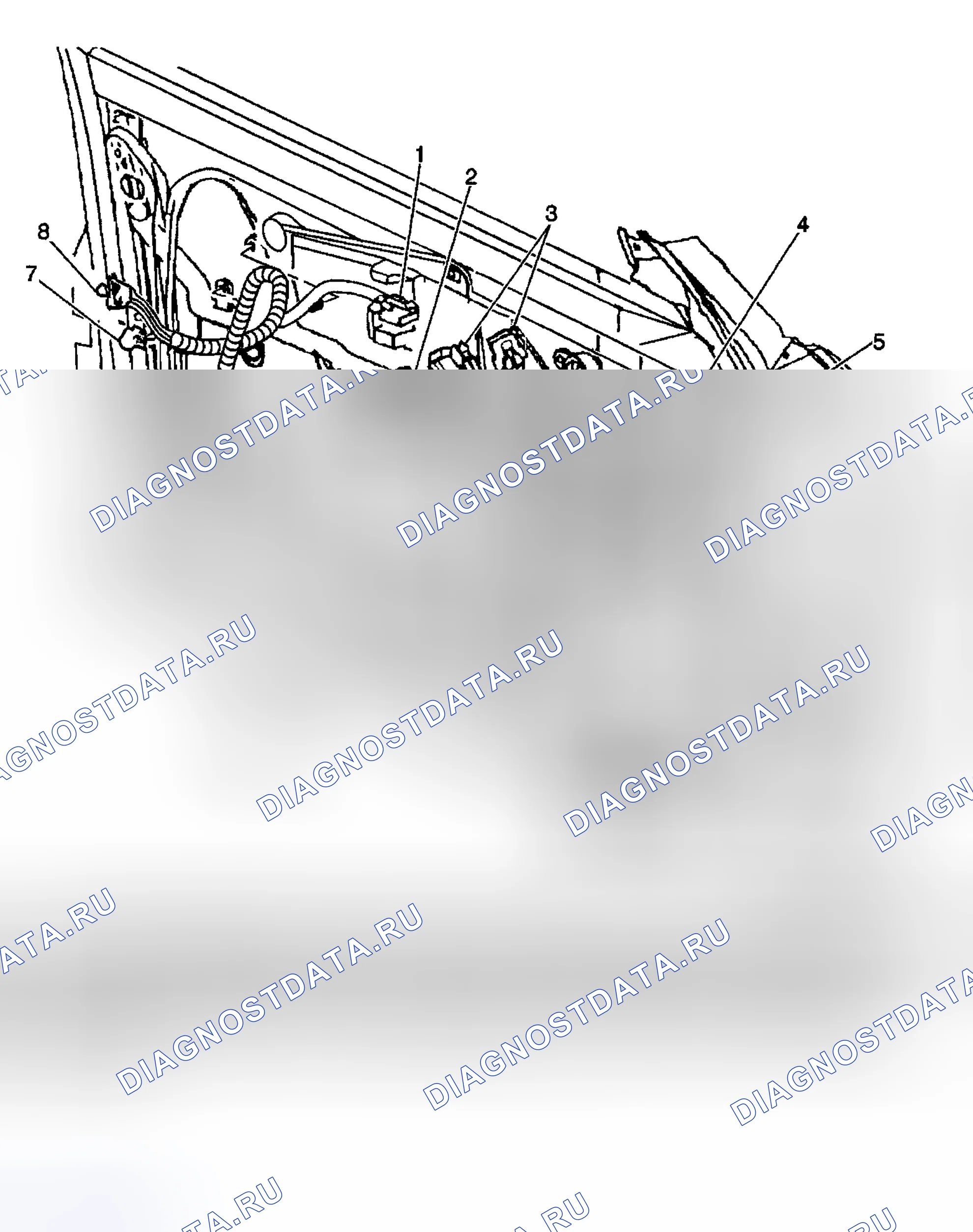 Рис. 1: РАСПОЛОЖЕНИЕ КОМПОНЕНТОВ. Hyundai Stellar I