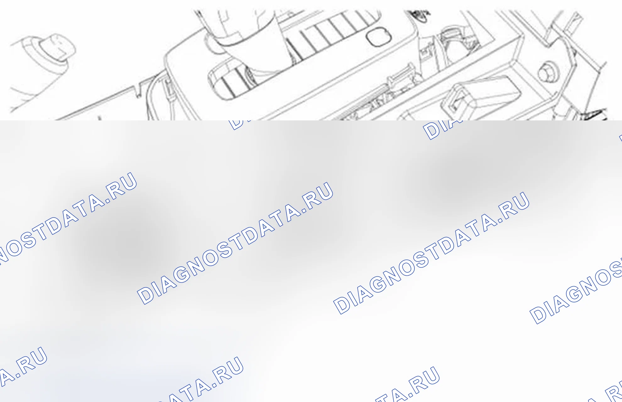 Рис. 59: USB-кабель - консоль. Ford Fiesta Mk6