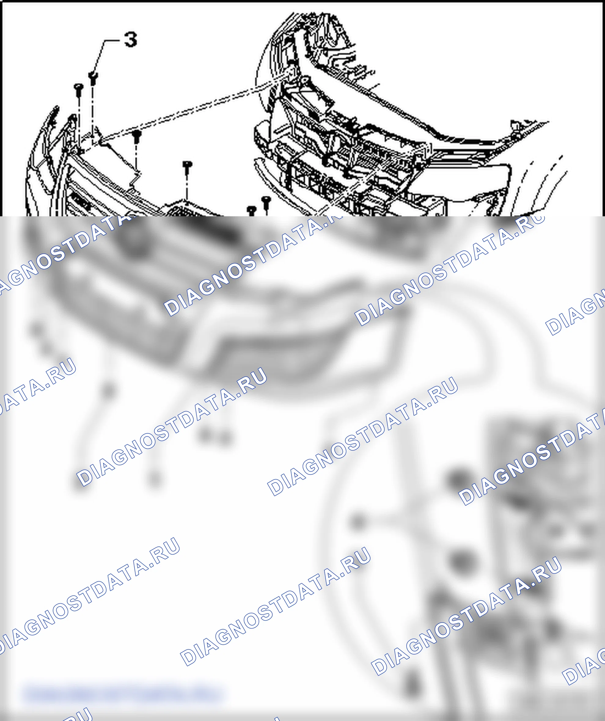 Облицовка переднего бампера. Volkswagen Passat B6
