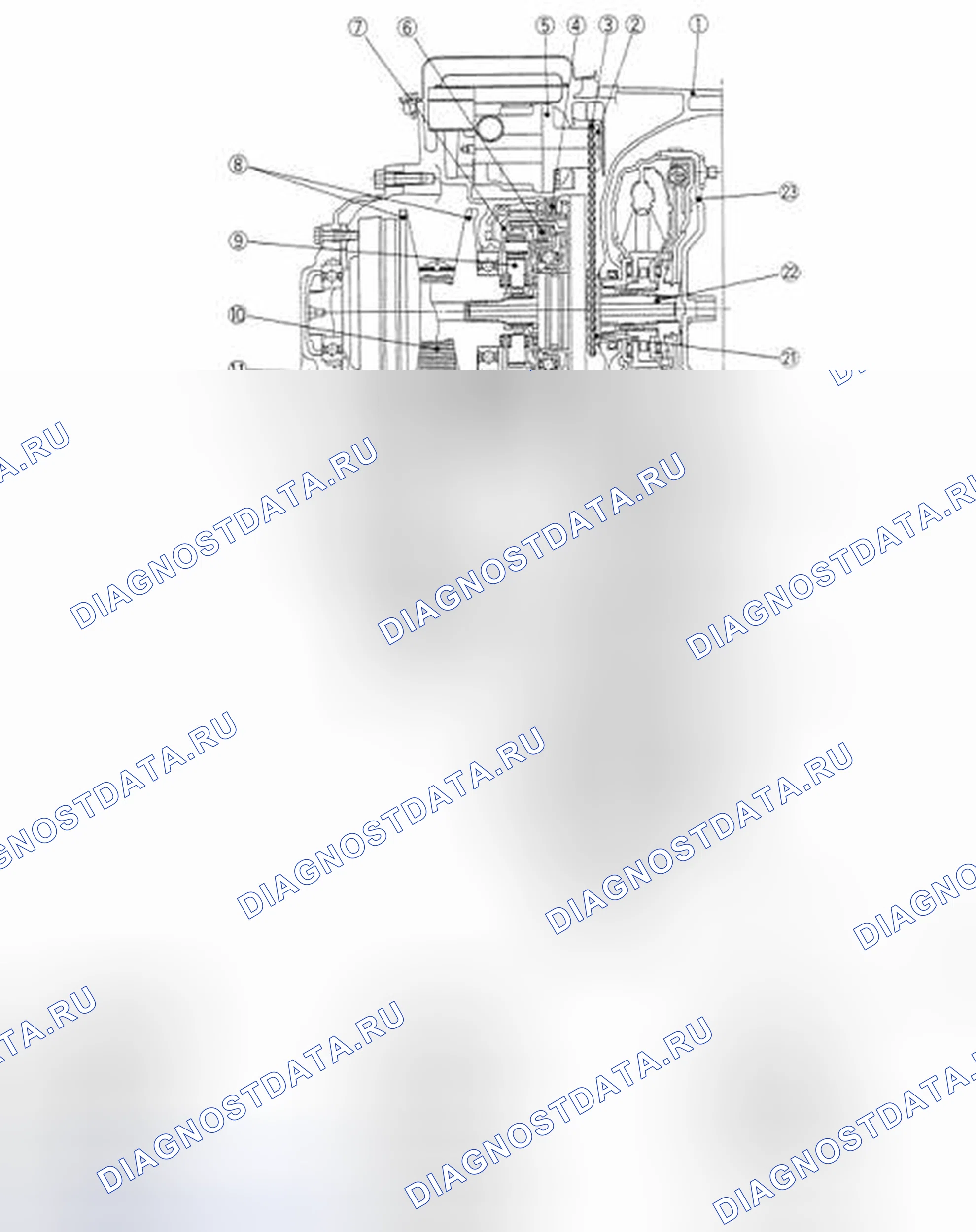 Рис. 136: Определение поперечного сечения механической системы. Nissan Altima L32