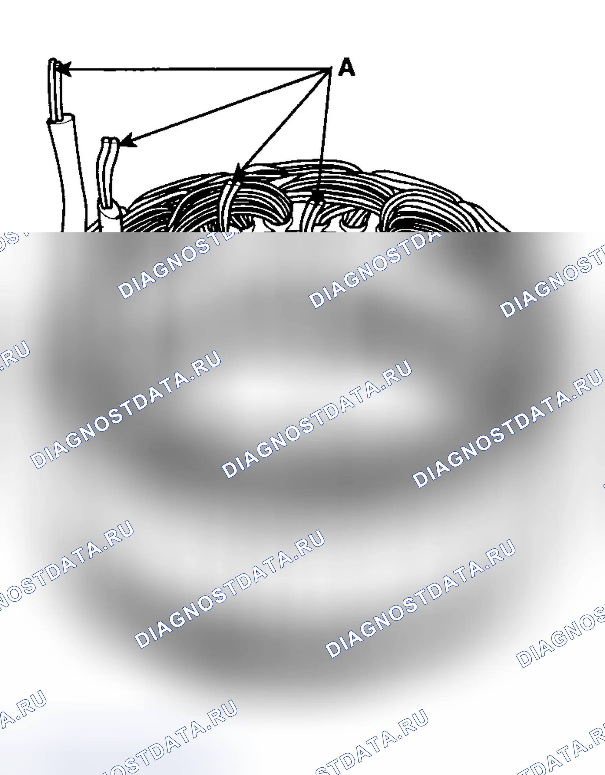 Рис. 34: ОСМОТР СТАТОРА. Hyundai Tucson I