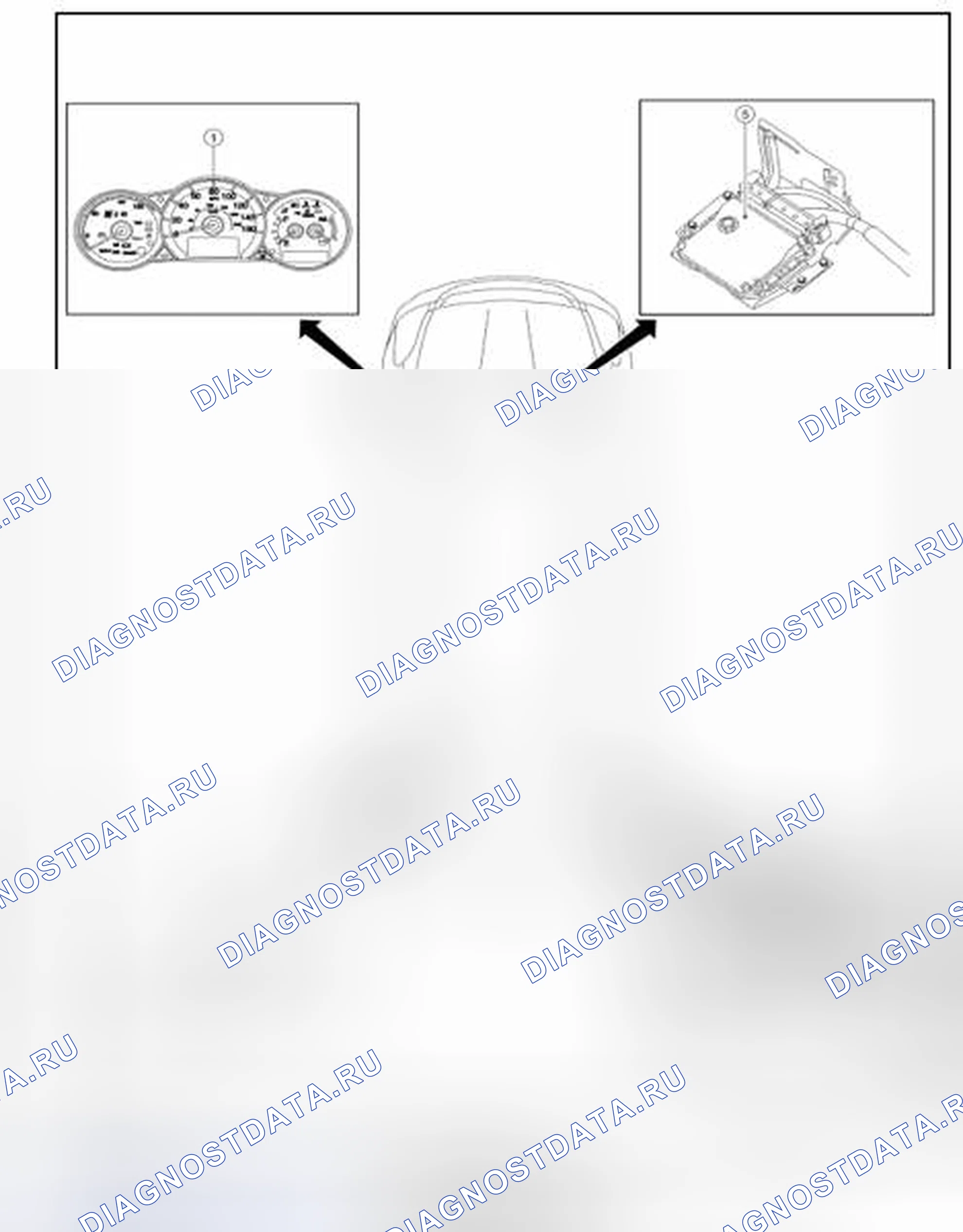 Рис. 487: Расположение компонентов. Nissan Altima L32 рестайлинг