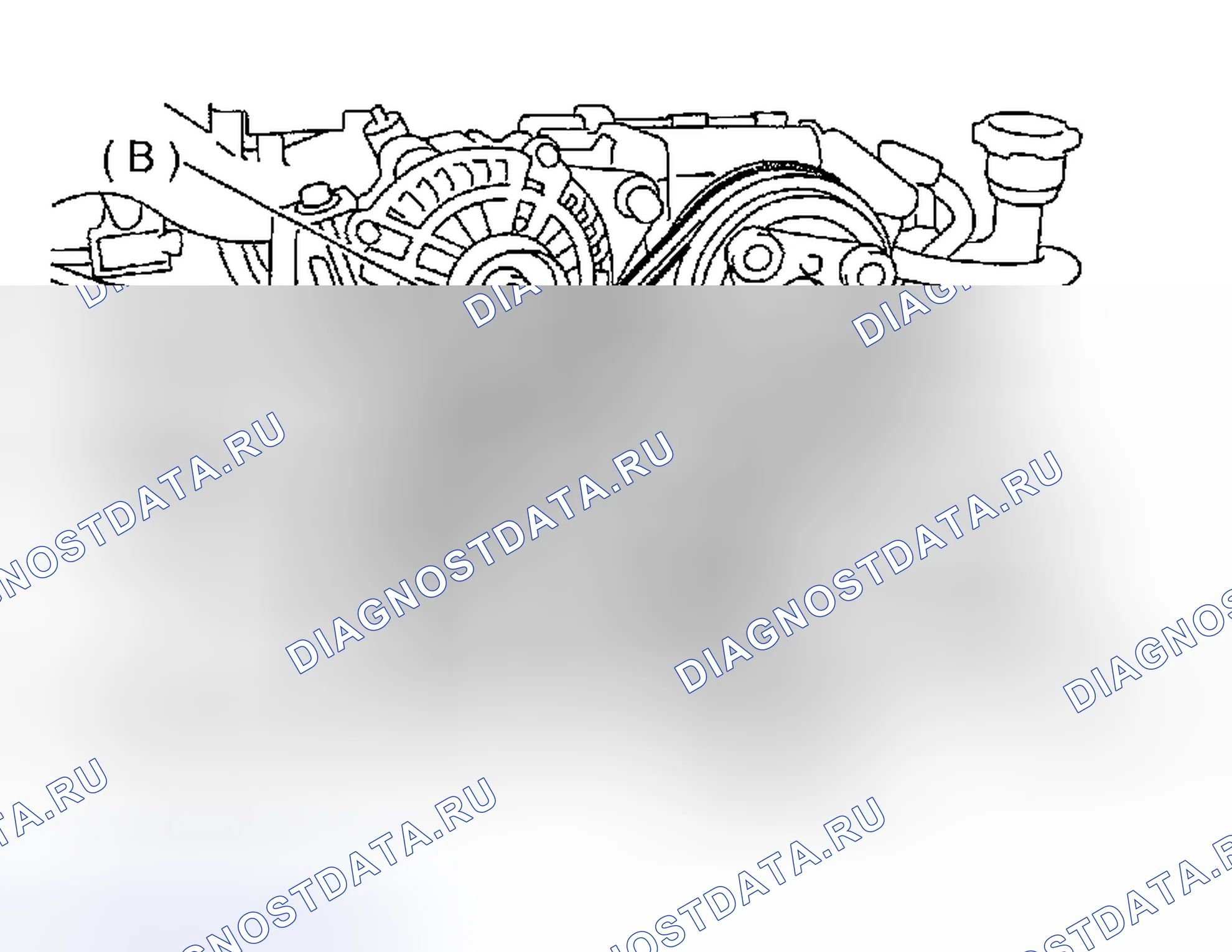Рис. 428: ЗАДНИЙ БОКОВОЙ РЕМЕНЬ. Subaru Impreza GD/GC/GG рестайлинг