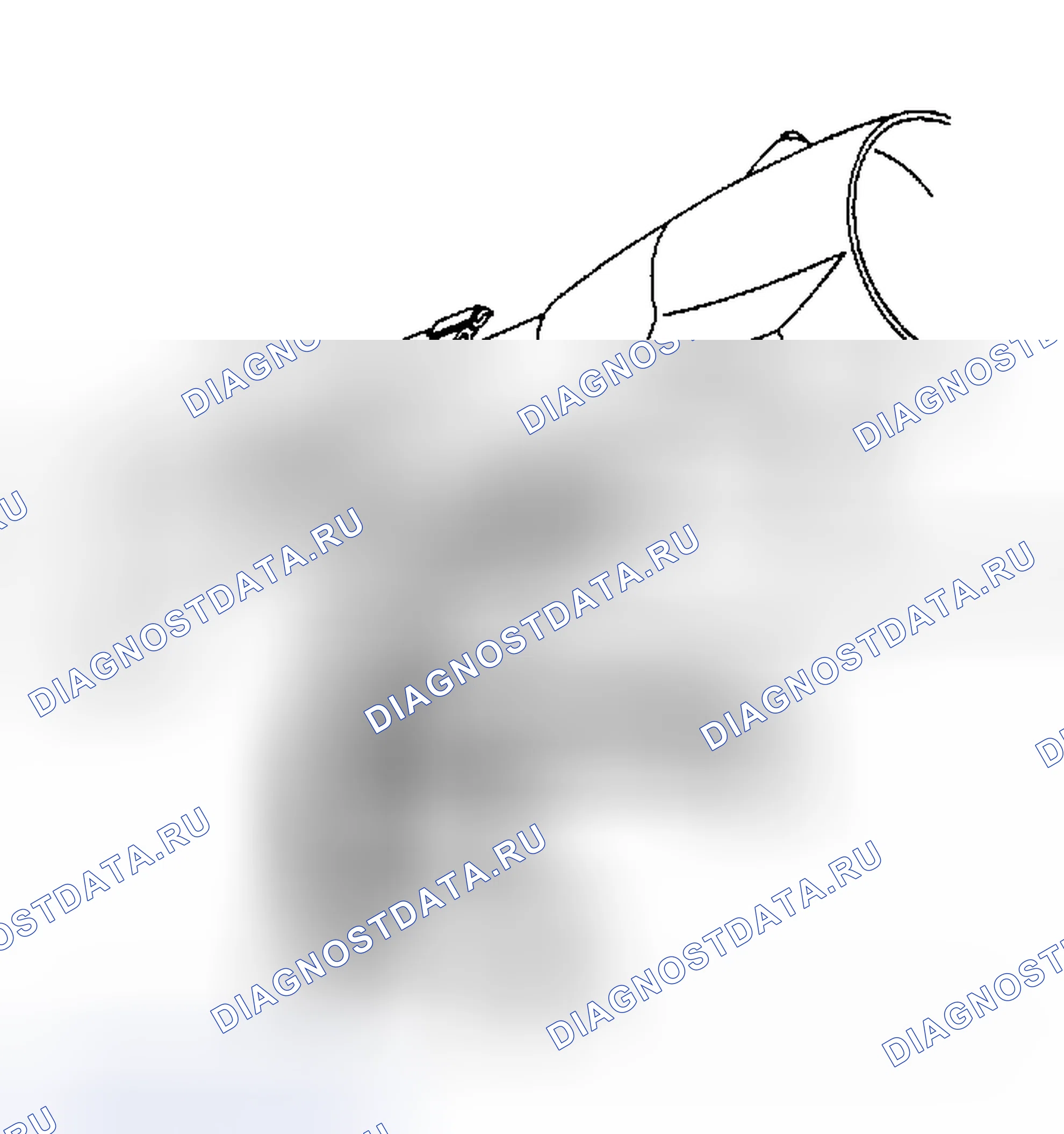 Рис. 4: Расположение разъема пиропатрон. Dodge Daytona I