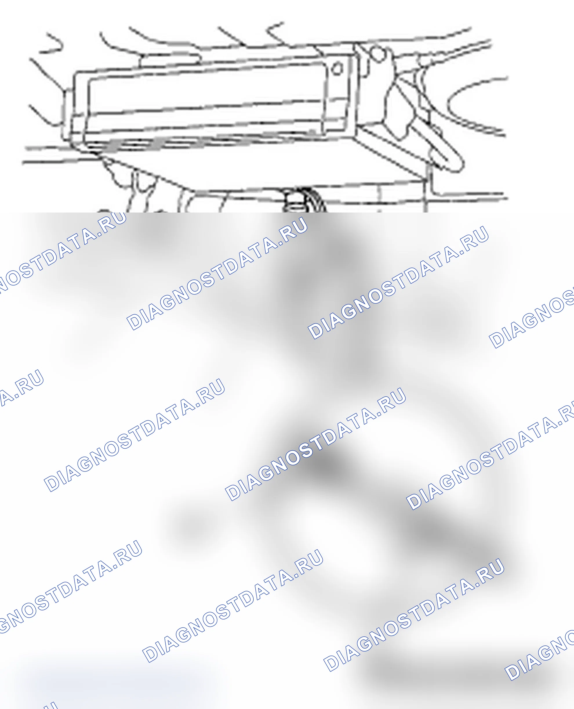 Рис. 96: Принудительное включение дисплея. Acura RL II