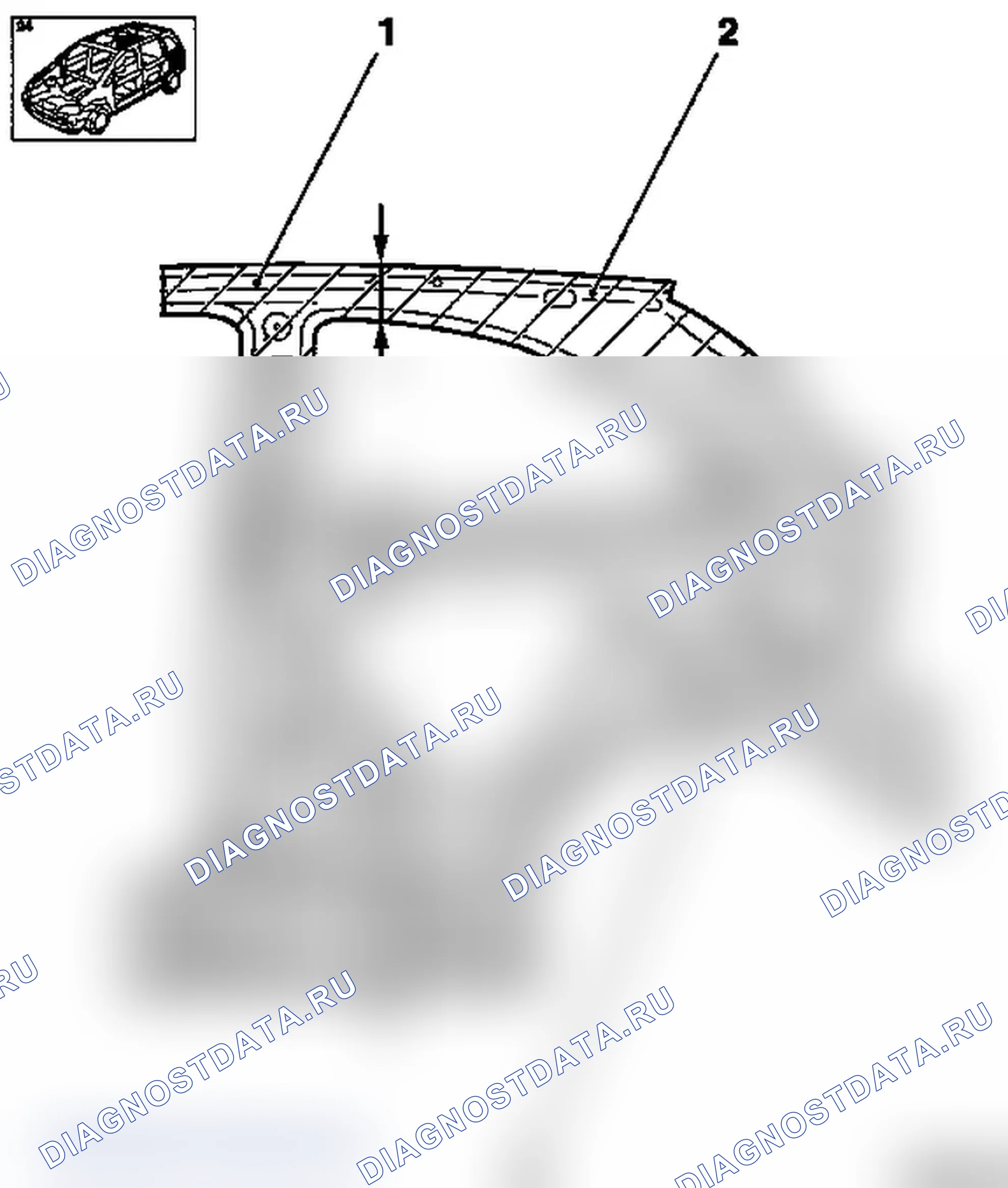 Замена внутренней части боковой панели - модели F 08, F 08 & W5L. Opel Corsa C