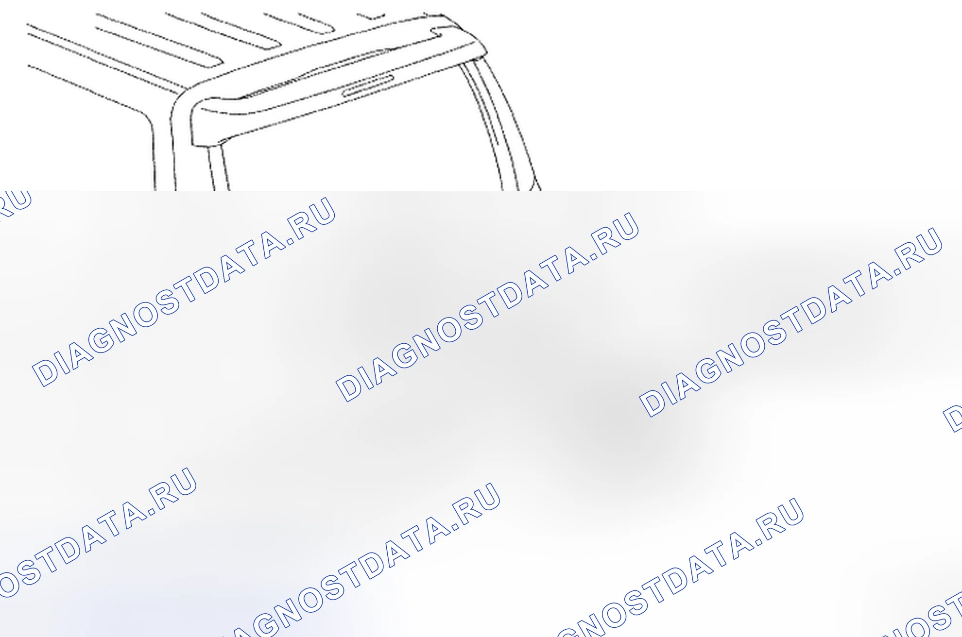 Рис. 99: Идентификация компонентов гарнира задней двери (1 из 2). Toyota 4Runner IV рестайлинг