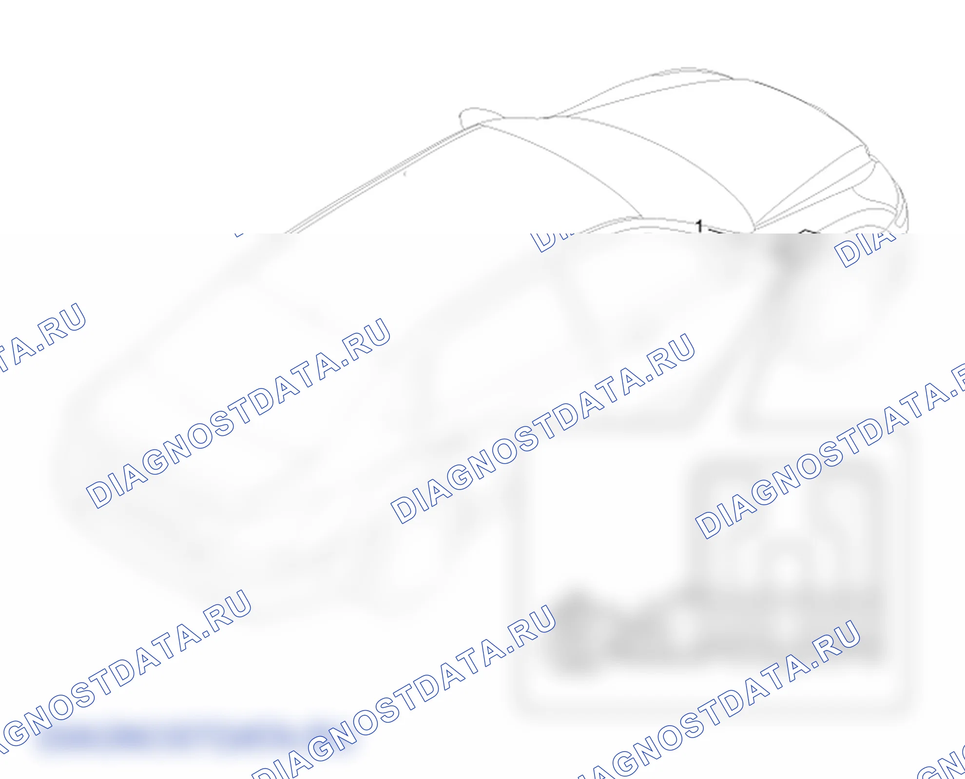 Расположение деталей резистора топливного насоса. Hyundai Genesis(Bh)-U.S. I
