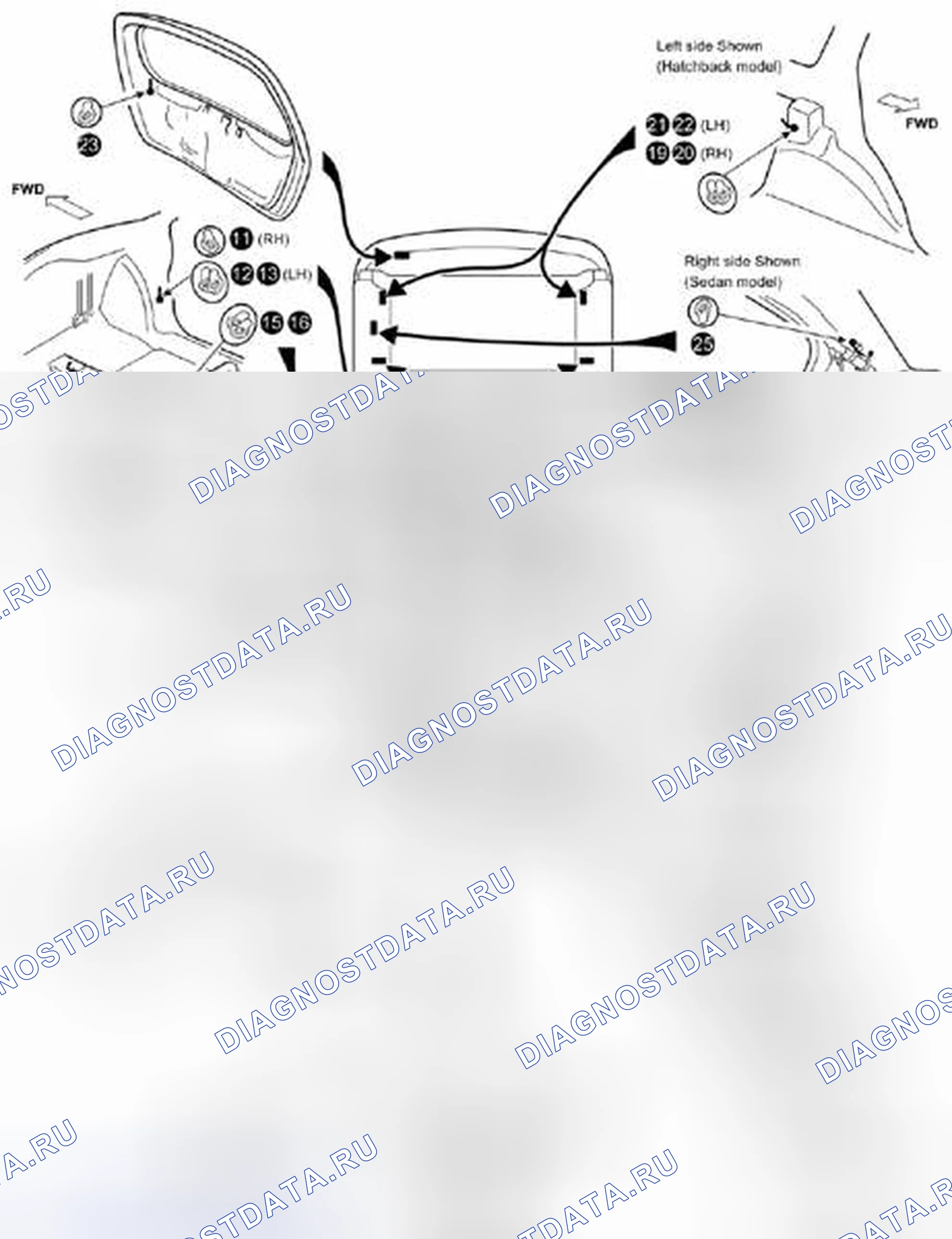 Рис. 29: Точка земли (земля). Suzuki SX4 I рестайлинг