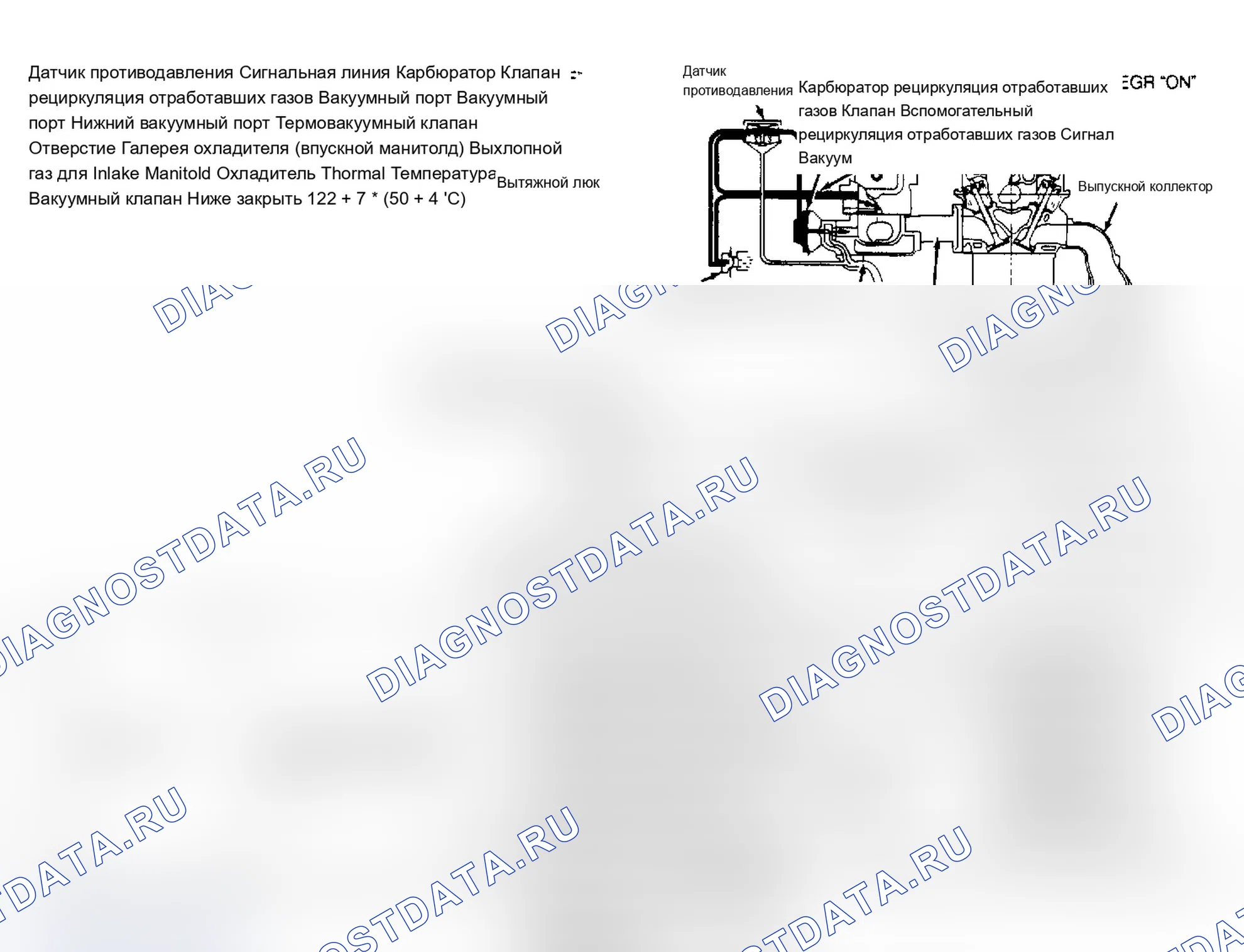 Рис. 18: Клапан рециркуляция отработавших газов. Isuzu Amigo I