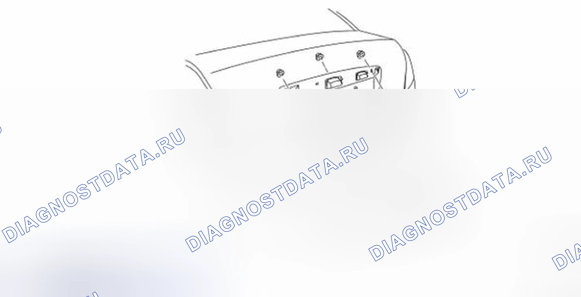 Рис. 10: Идентификация компонентов финишера лампы лицензии. Nissan Altima L32