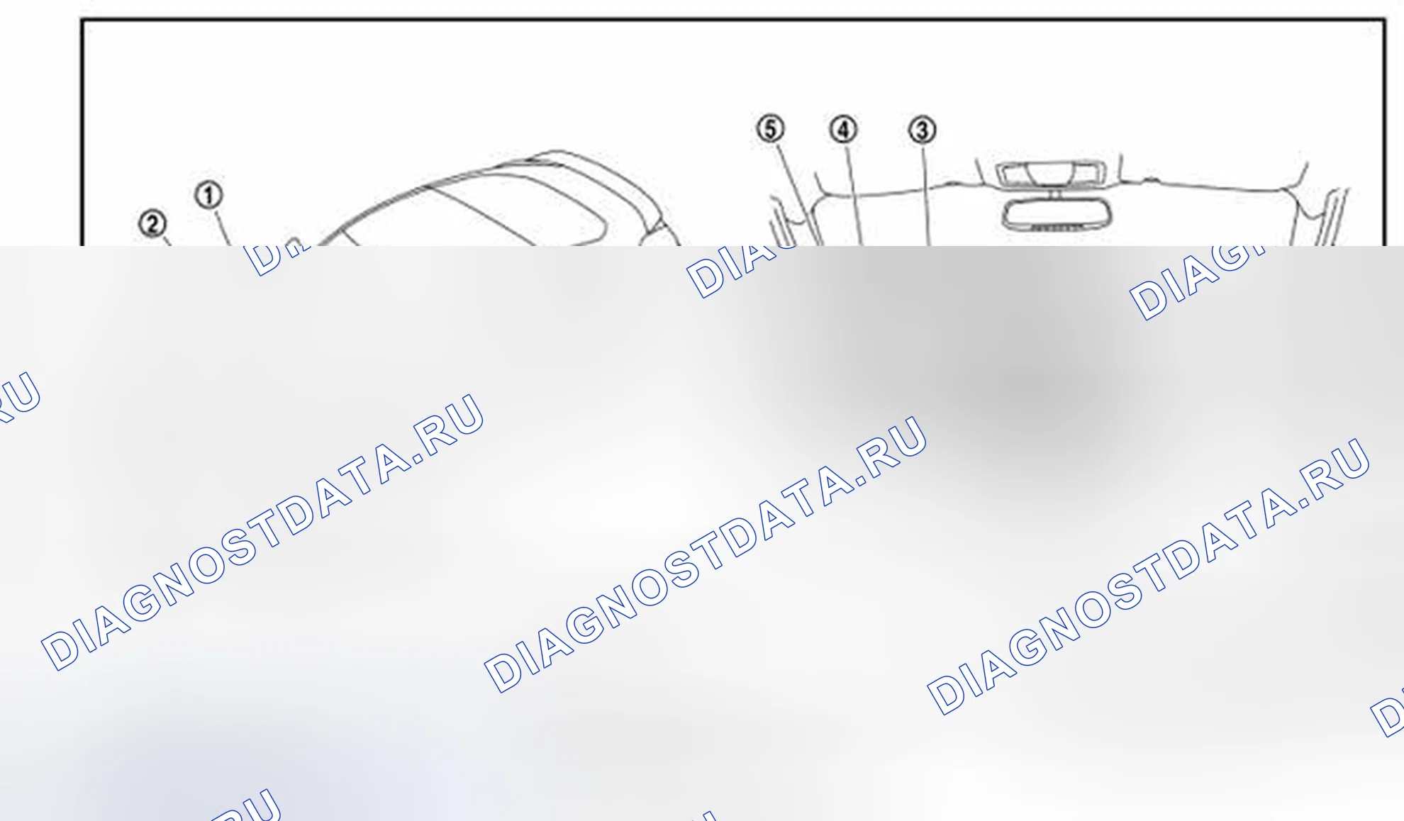Рис. 25: Расположение компонентов. Honda MDX I