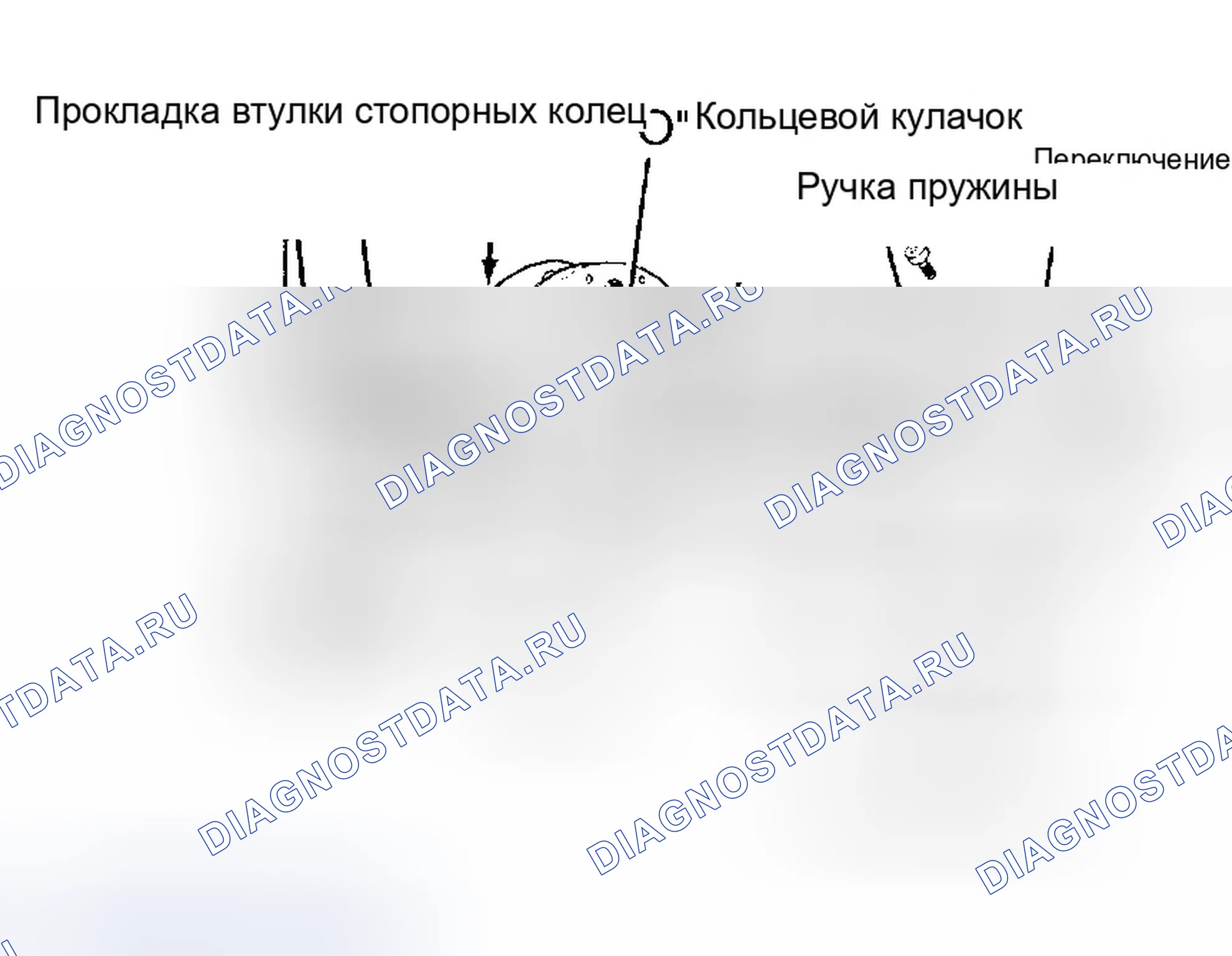 Рис. 10: Демонтаж (W250/350 пикапов с передней осью модели 60). Dodge Dakota 