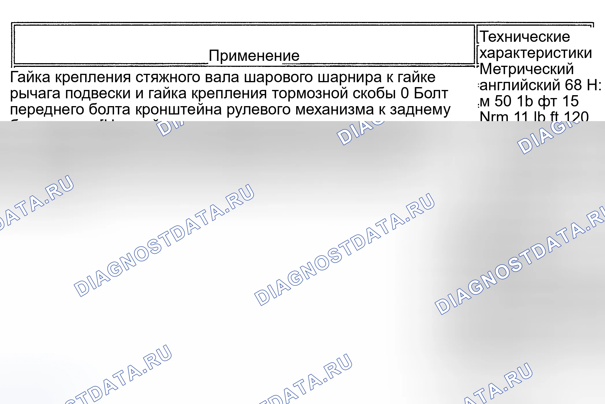 Рис. 1: ХАРАКТЕРИСТИКИ ВЫСОТЫ ДИФФЕРЕНТА. Kia Rio I