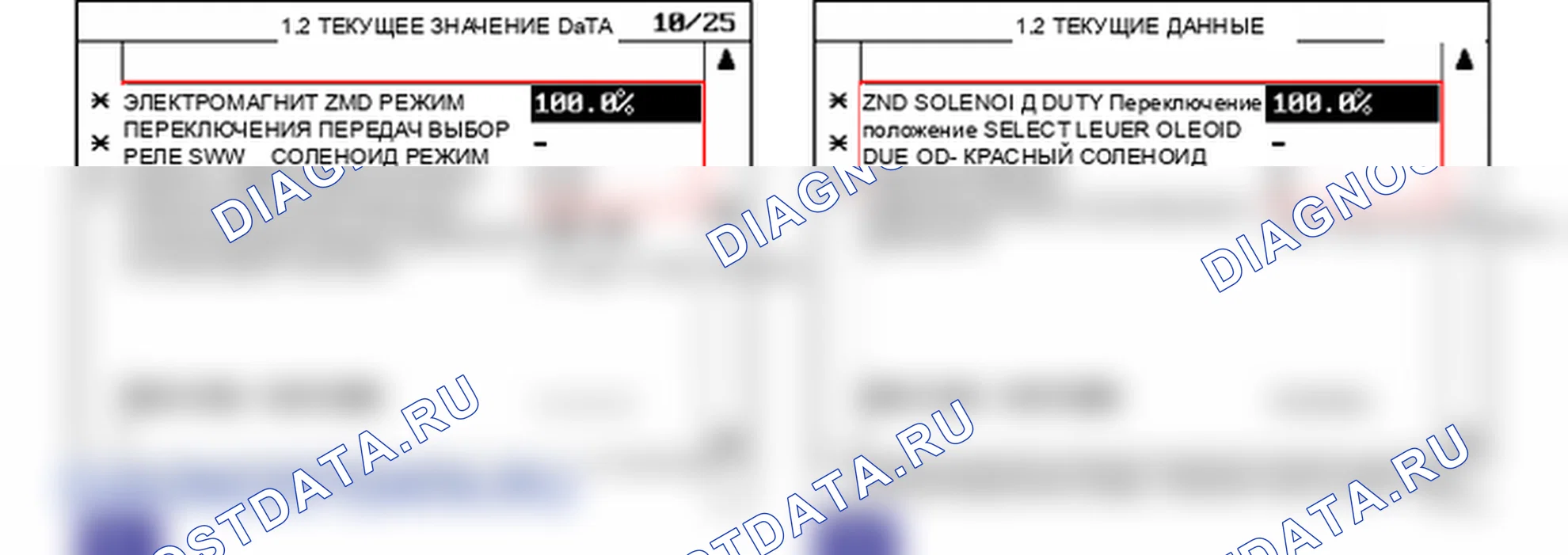 Данные диагностического сканера — P0760. Hyundai Santa Fe CM