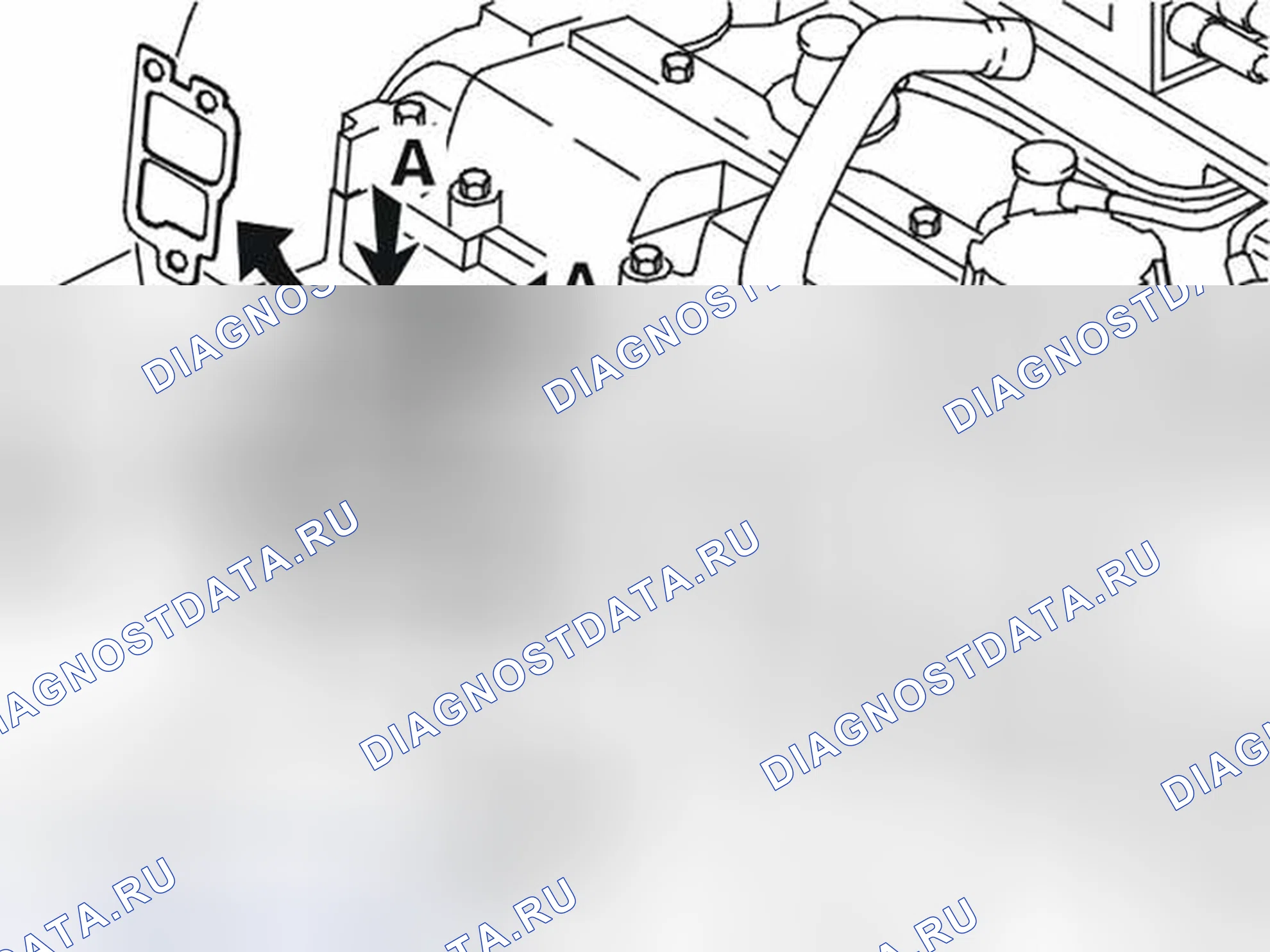 Рис. 154: При замене или работе на головке цилиндров. Volvo S40 I рестайлинг