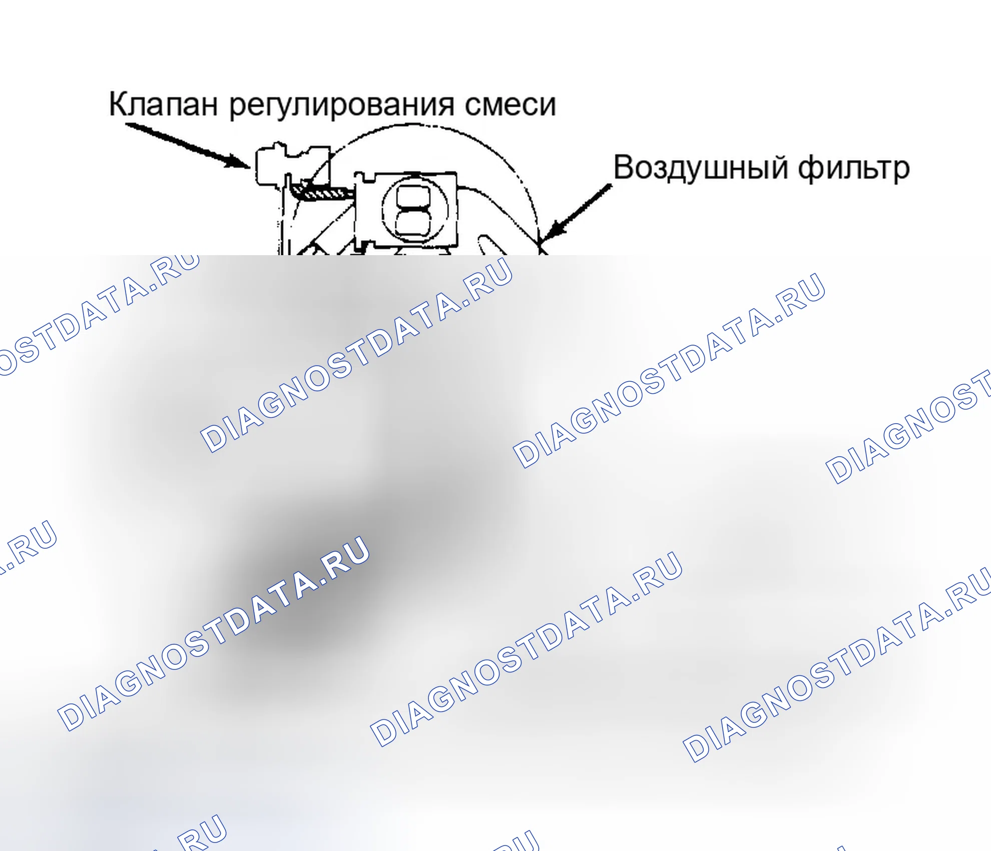 Рис. 1: Система нагнетания воздуха (федеральная). Isuzu Trooper I