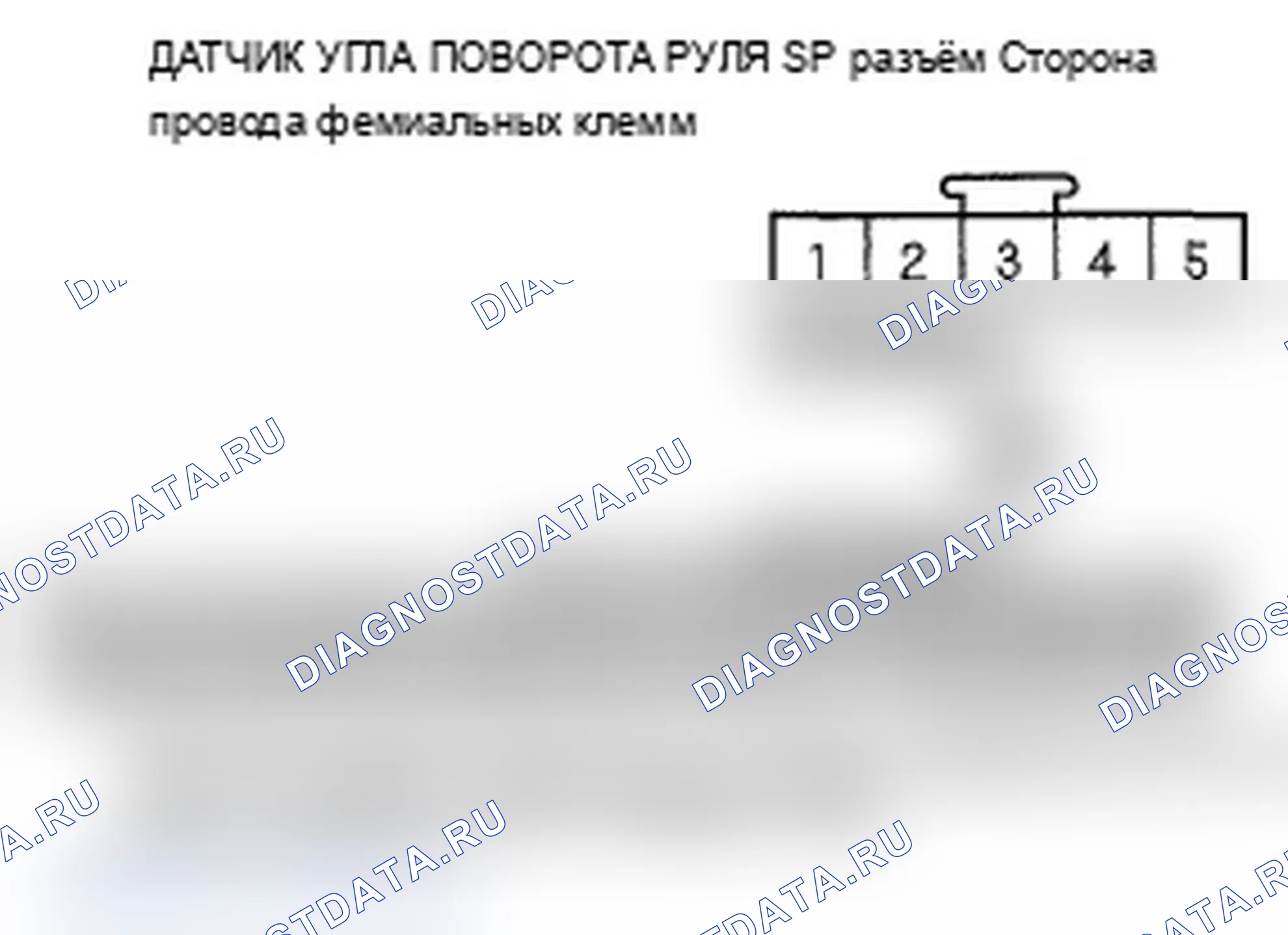 Рис. 8: B2126 расшифровка кода ошибки: импульсная линия датчика угла поворота по оси Z или линия подачи разомкнута. Acura RL II