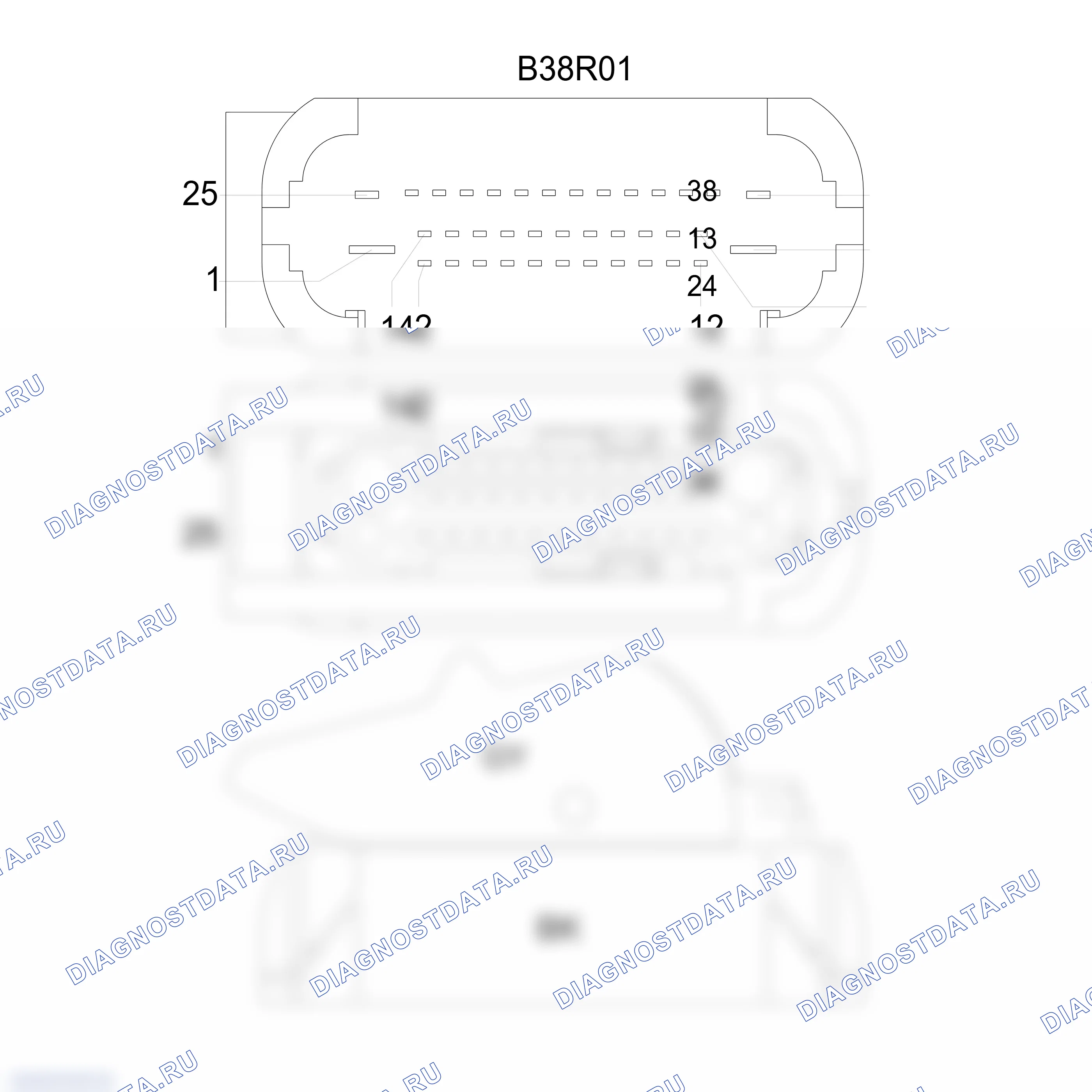 Распиновка разъёма 6Q0 973 038 A — внешний вид и расположение контактов. Porsche 718 Cayman 982
