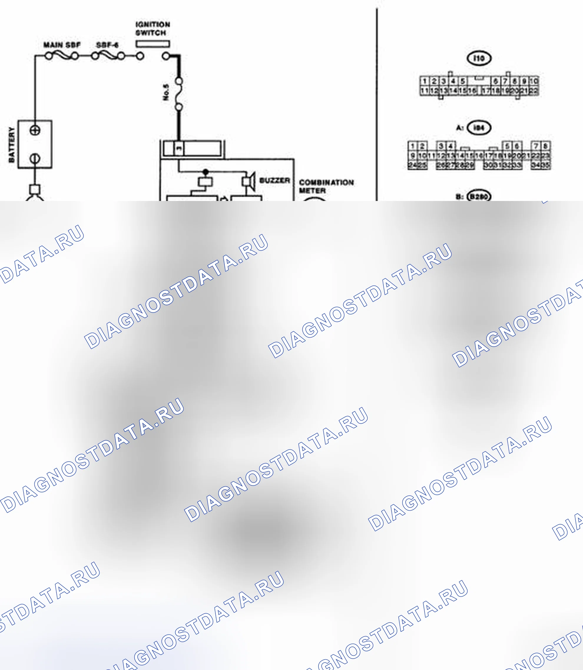 Рис. 138: электросхема. Subaru Legacy BL/BP рестайлинг