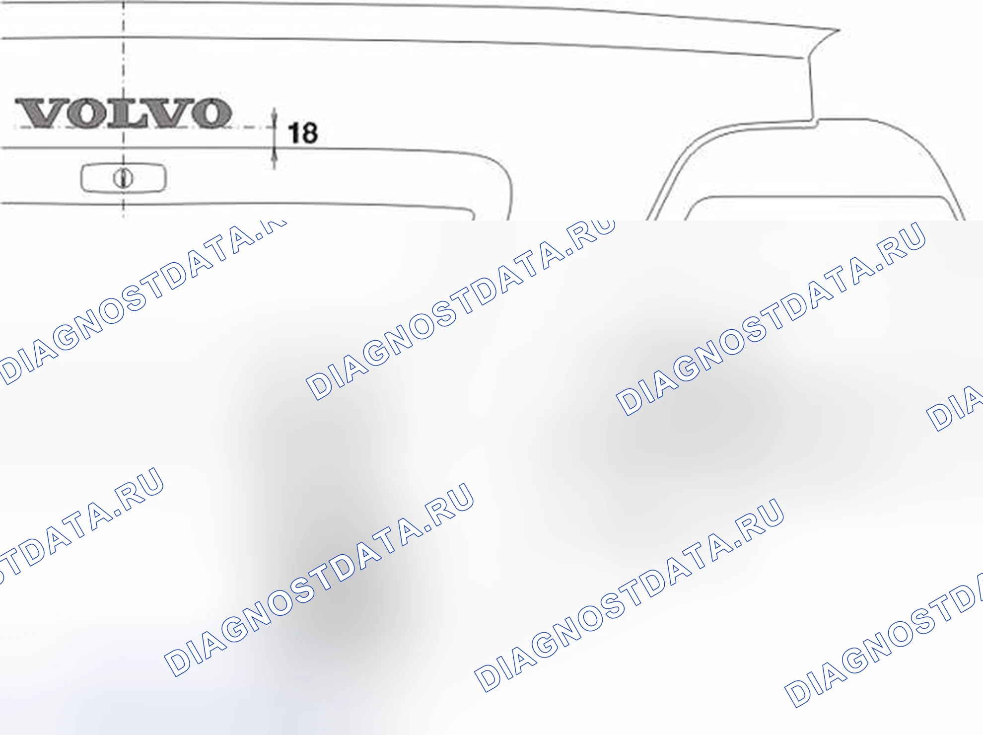Рис. 14: Удаление значка. Volvo S40 I рестайлинг