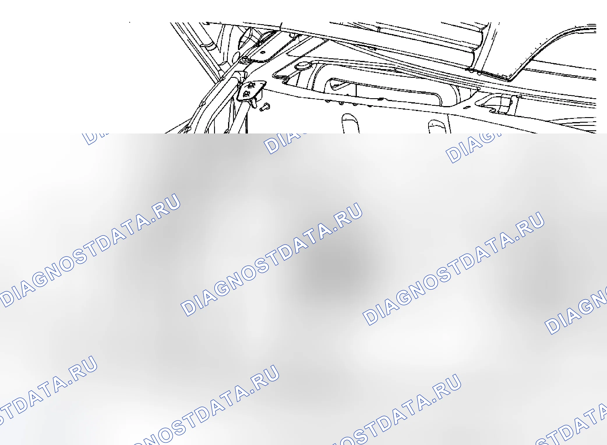 Рис. 26: Замена первичной и вторичной защелок капота. Chevrolet HHR I