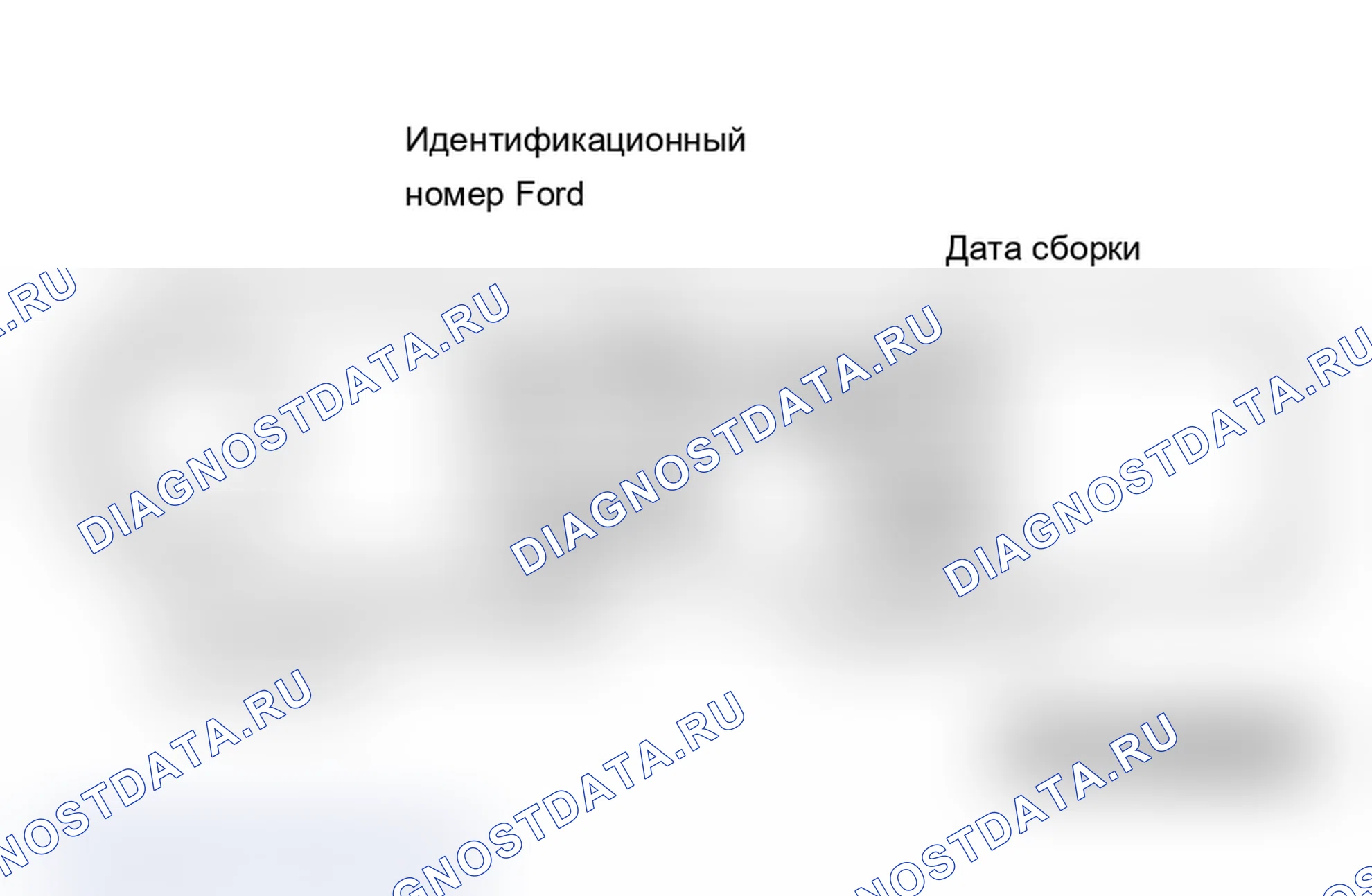 Рис. 28: ИДЕНТИФИКАЦИЯ. Ford Cab & Chassis Ranger 