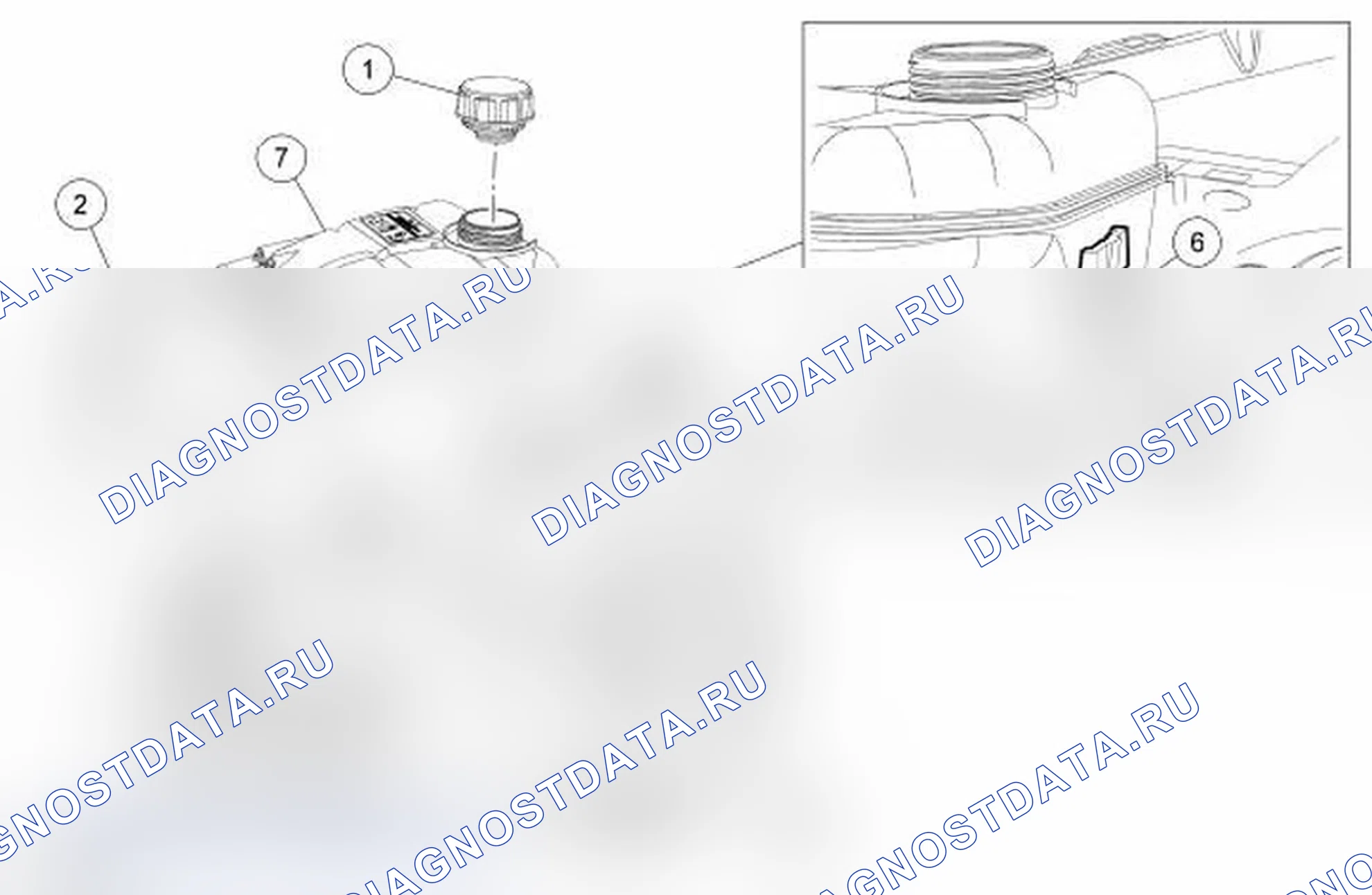 Рис. 8: Флакон для дегазации. Ford Transit Connect I рестайлинг