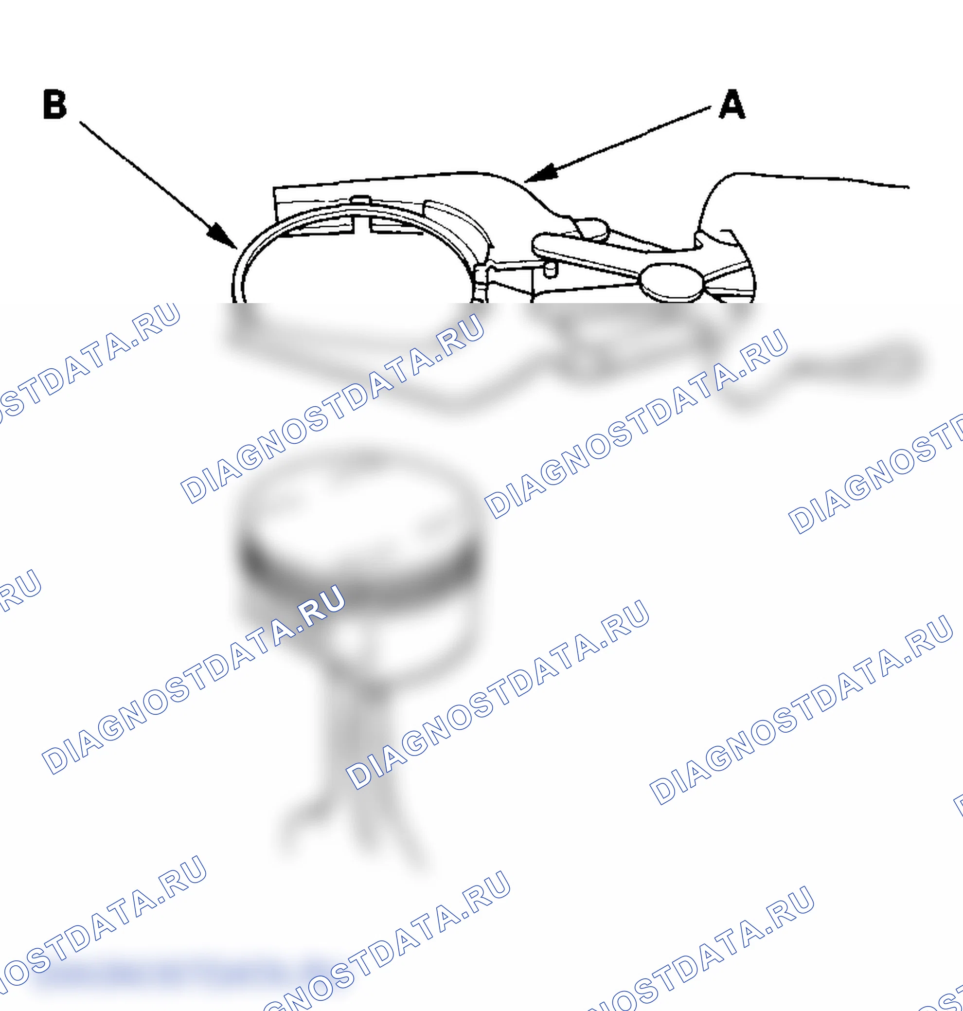 Рис. 431: Замена поршневого кольца. Honda Odyssey III