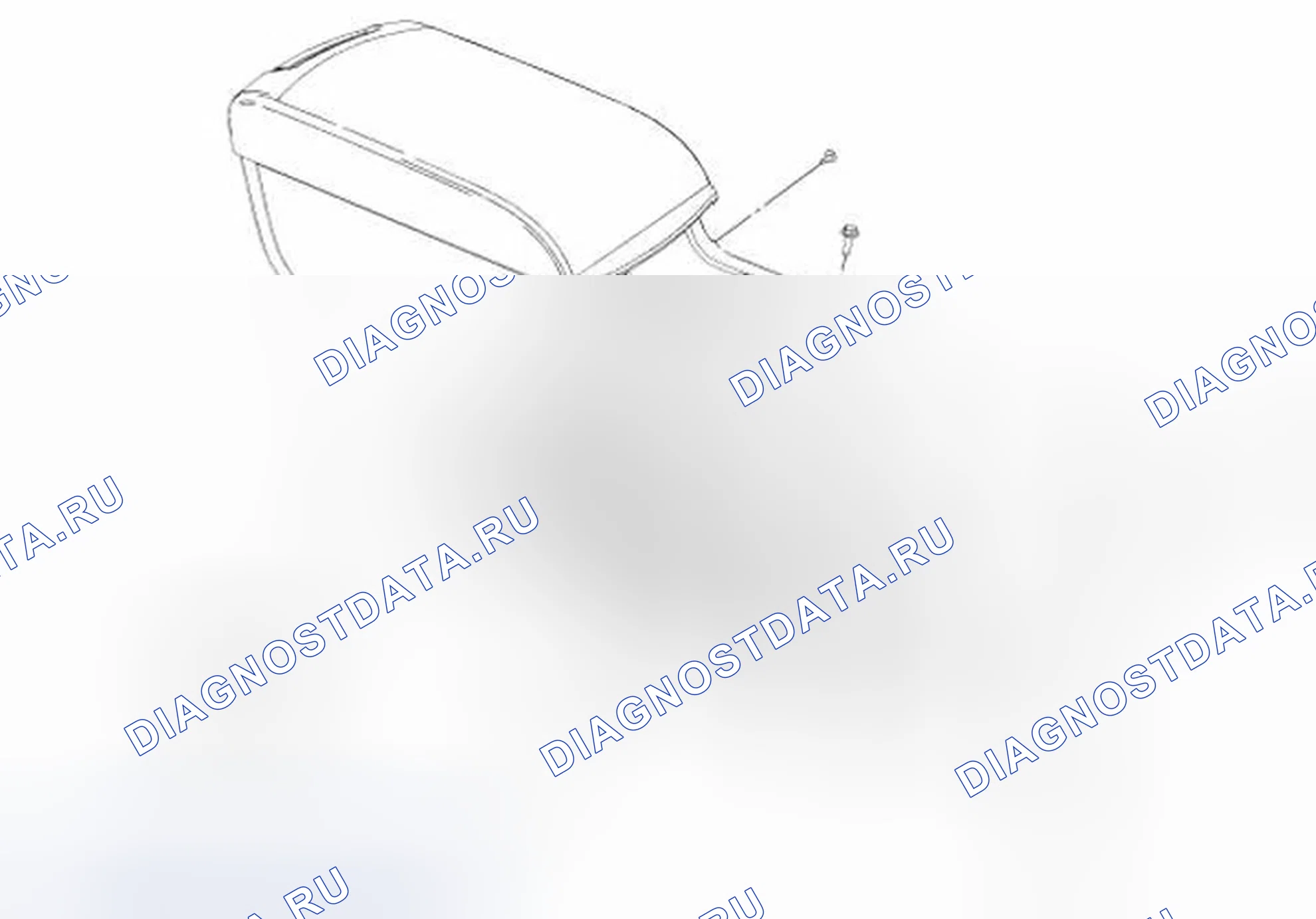 Рис. 67: Консоль - задняя, напольная. Ford Flex I
