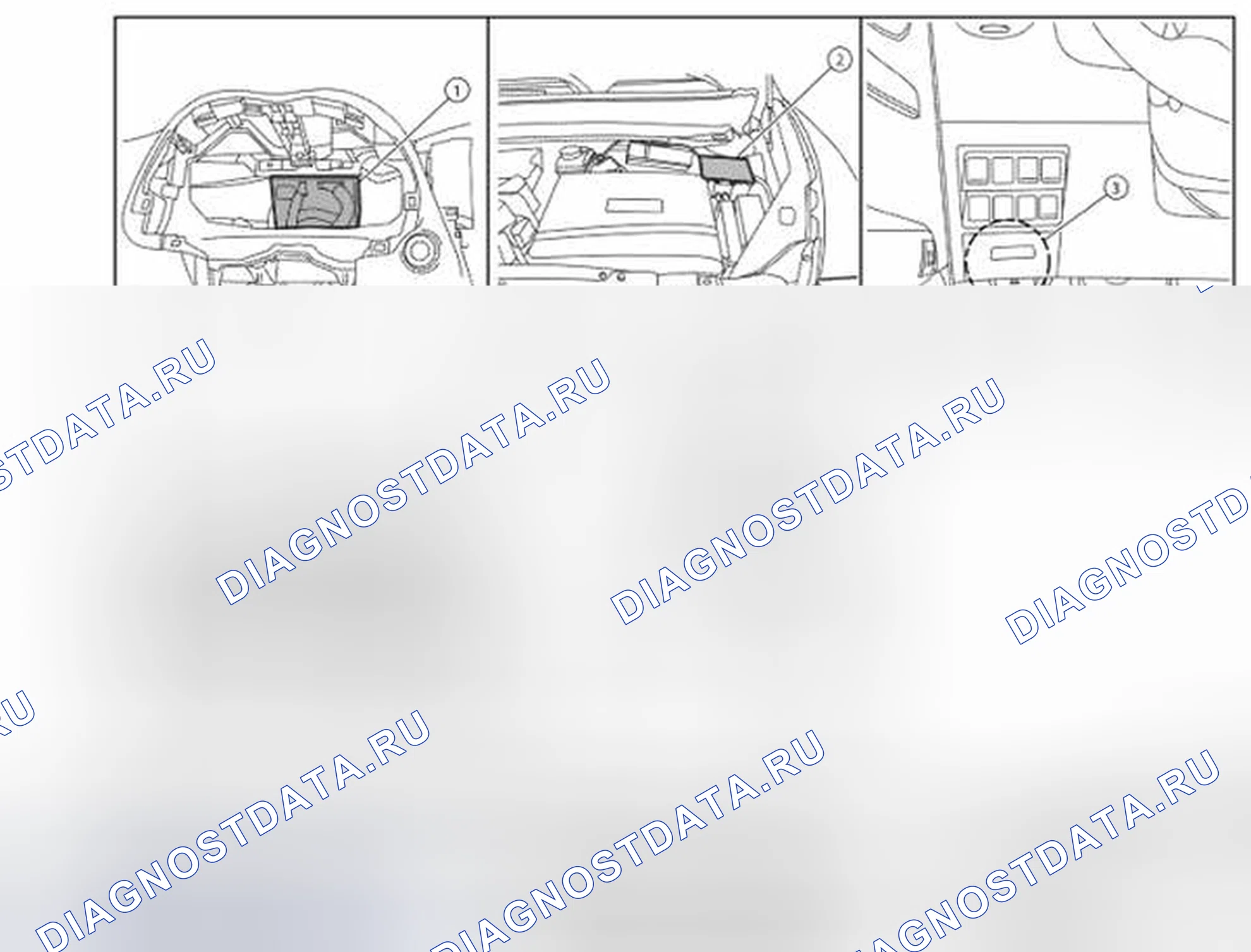 Рис. 274: Расположение компонентов. Nissan Pathfinder IV рестайлинг