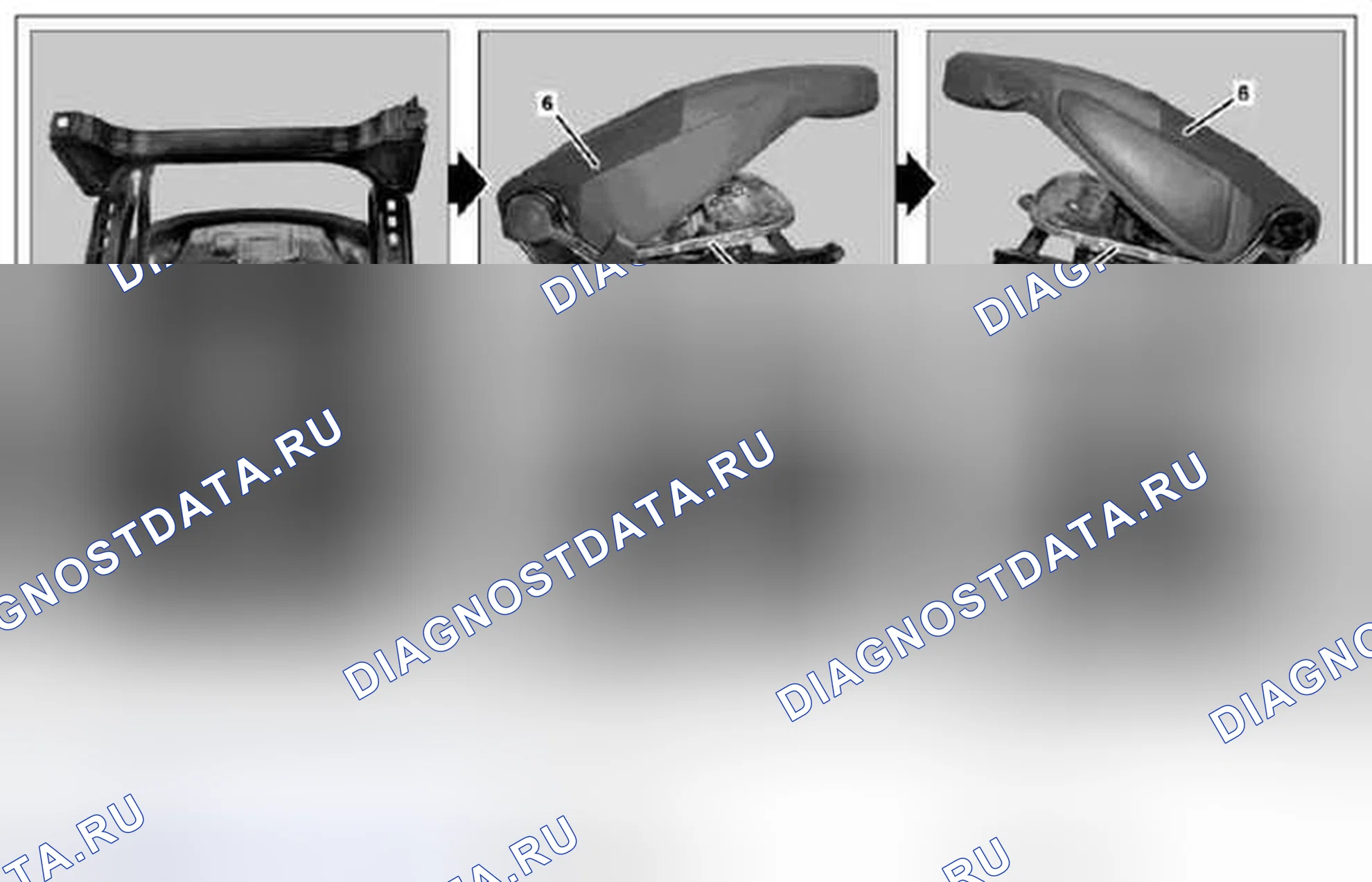 Рис. 145: Снять / установить раму подушки сиденья - AR91.10-P-3334MCU. Kia Soul I