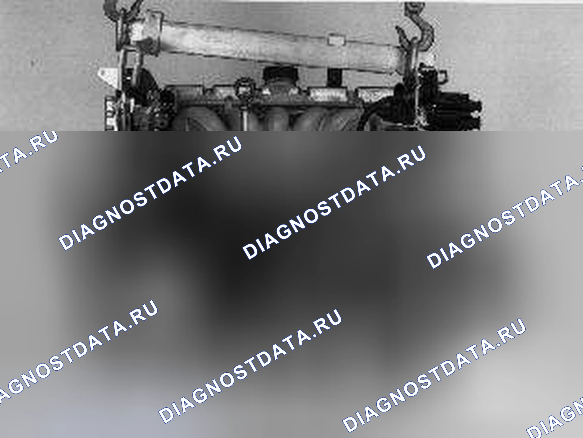 Рис. 69: Установка двигателя на стенд. Volvo C70 I
