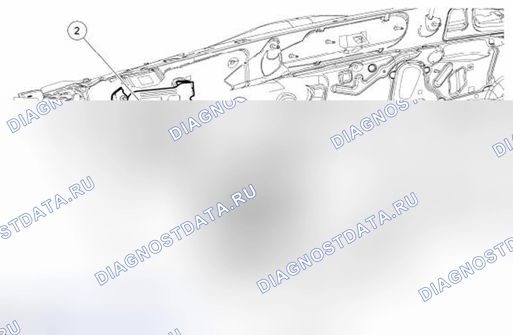 Рис. 46: Модуль стеклоочистителя / омывателя. Hyundai Lafesta I