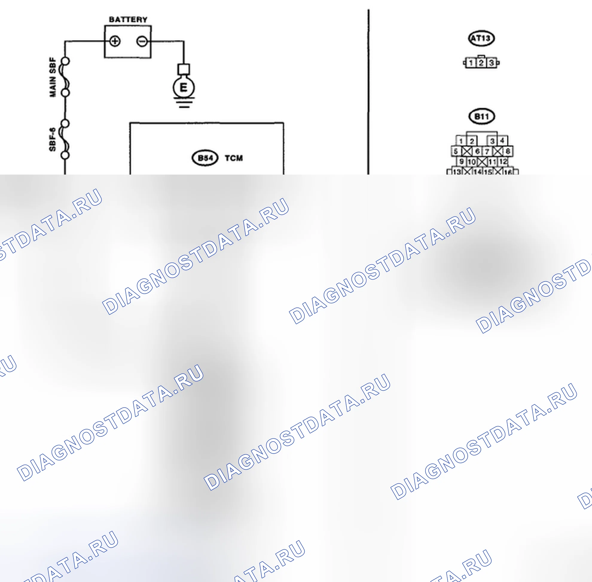 Рис. 132: электросхема. Subaru Legacy BL/BP рестайлинг