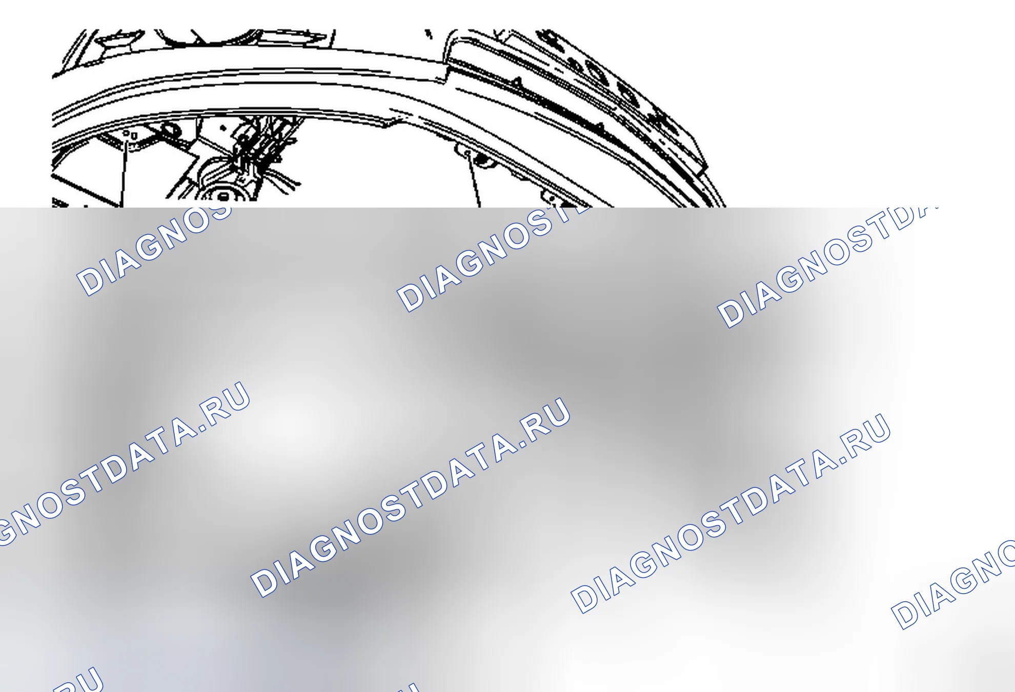 Рис. 9: Передняя бампер бордюрная рейка открытие Нижняя крышка Замена. Chevrolet Cruze I рестайлинг