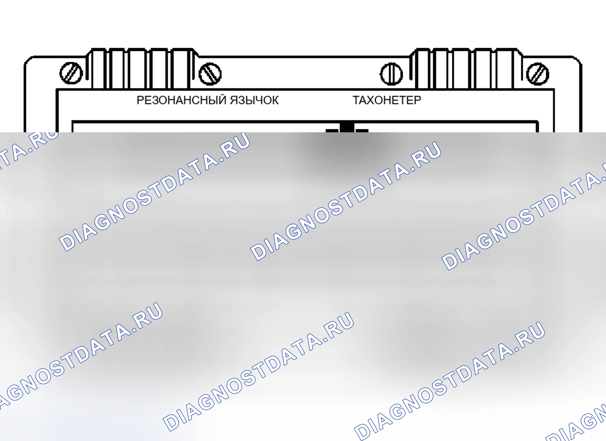 Рис. 17: Описание герконового тахометра. Buick Century VI