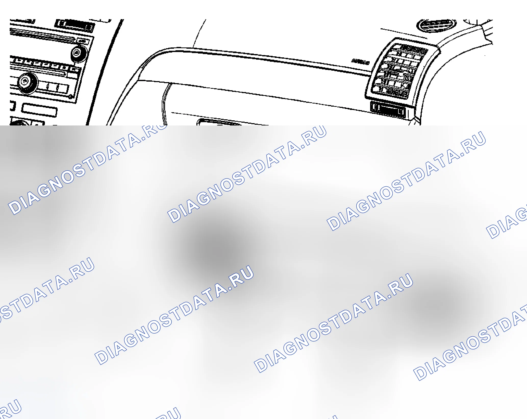 Рис. 114: Замена панели изолятора приборной панели - правая сторона (ВИД). Chevrolet Traverse I