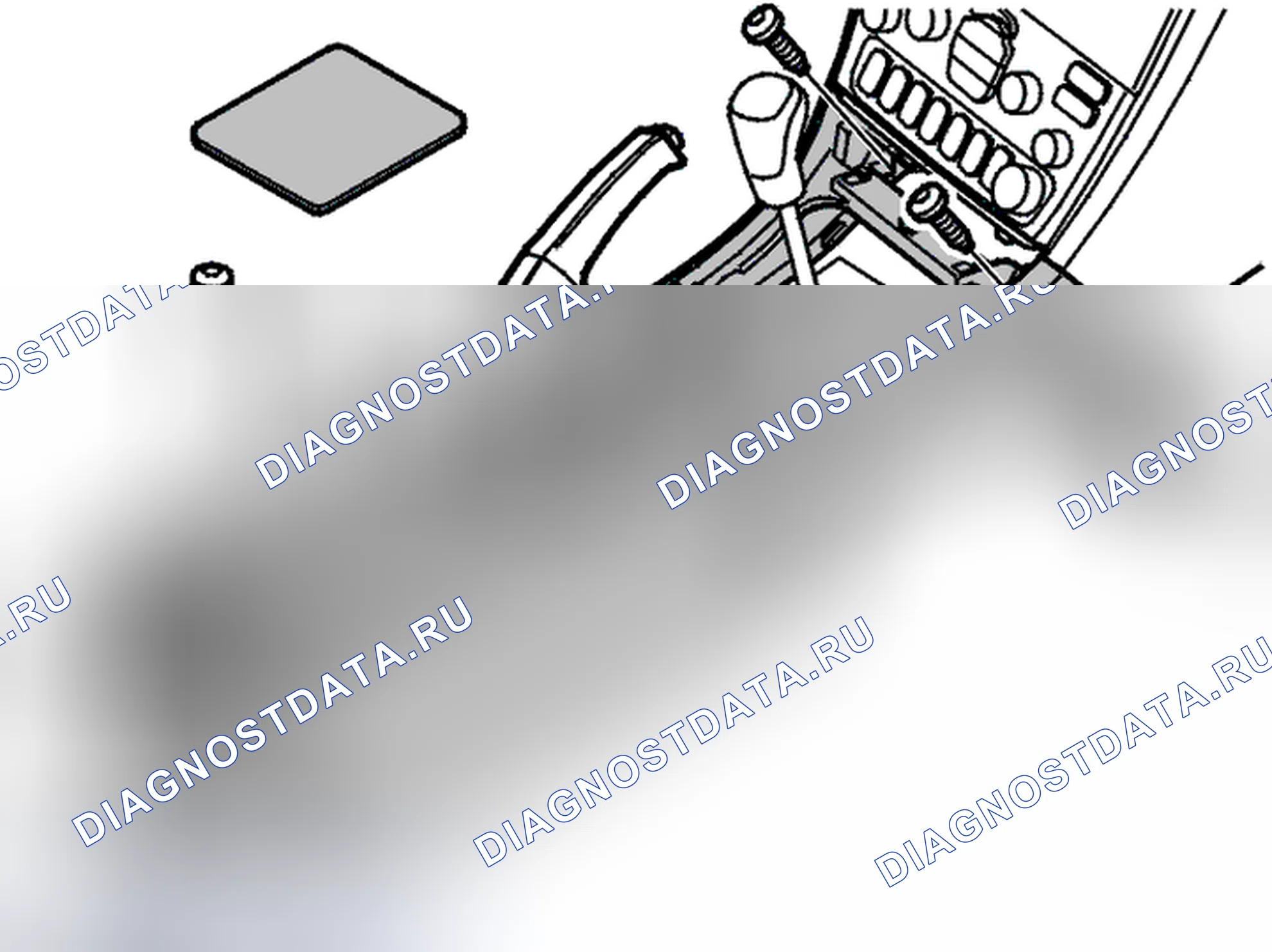 Рис. 28: Снятие центральной консоли (V70). Volvo V70 II