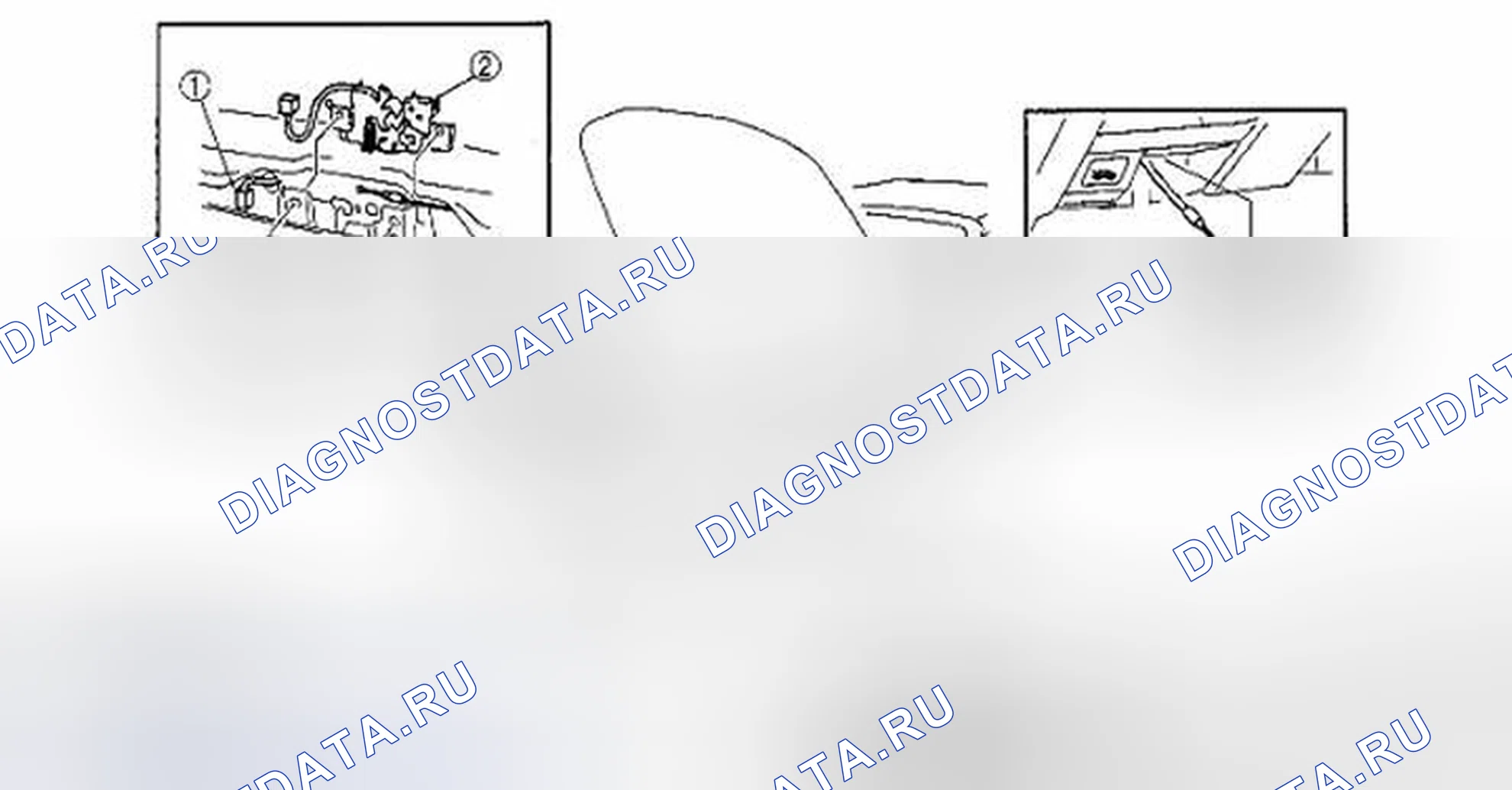 Рис. 86: СНЯТИЕ / УСТАНОВКА ЗАЩЕЛКИ И РЫЧАГА РАЗБЛОКИРОВКИ КАПОТА [УСОВЕРШЕНСТВОВАННАЯ БЕСКЛЮЧЕВАЯ СИСТЕМА]. Mazda MX-5 NC рестайлинг