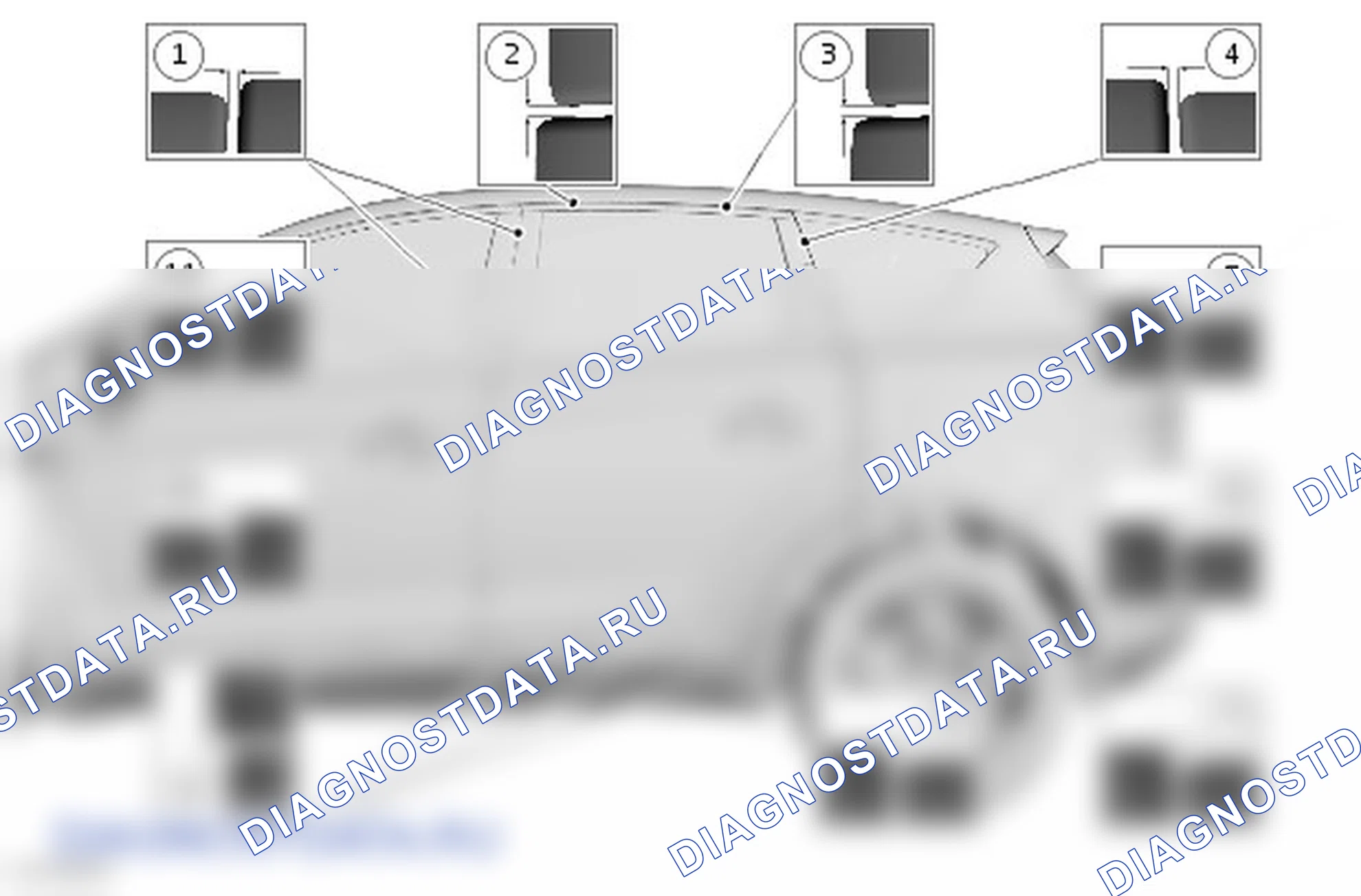 Как выверить положение задней двери. Ford Kuga I